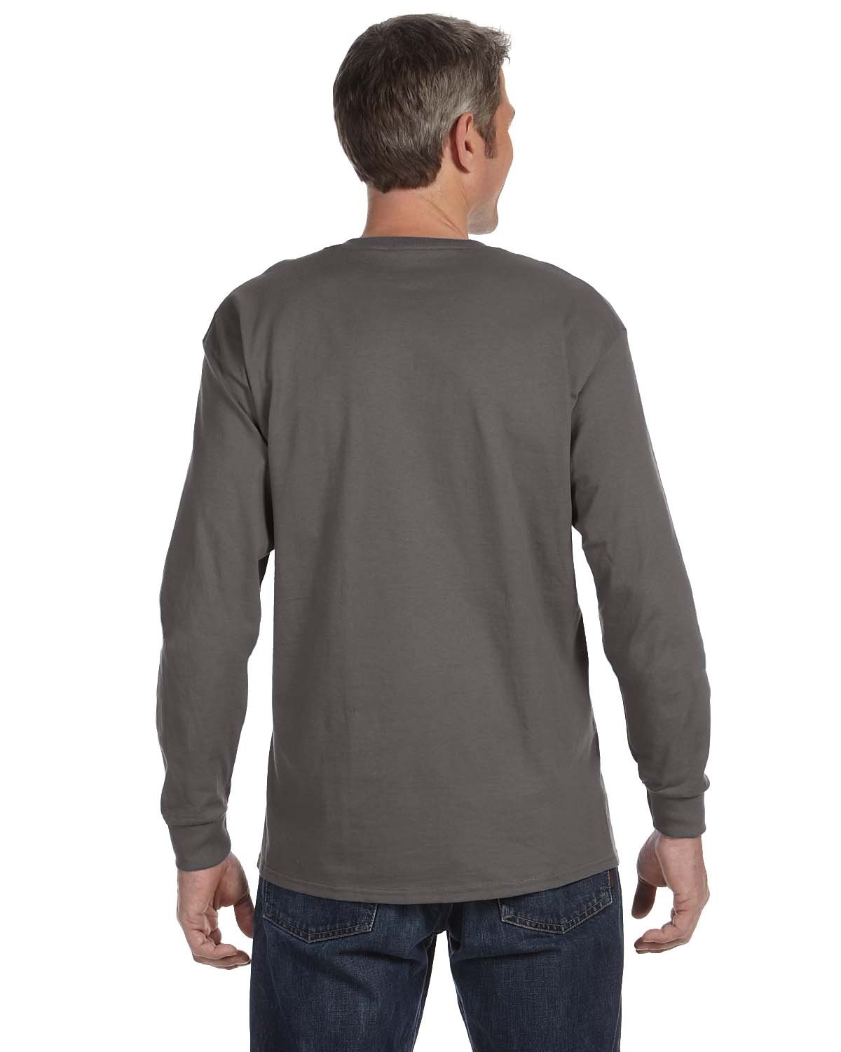 Hanes Men's 5586 ComfortSoft Cotton Crewneck T-Shirt - Pack of 6 - Soft Breathable Fabric for Everyday Wear, Workout & Casual Outfits