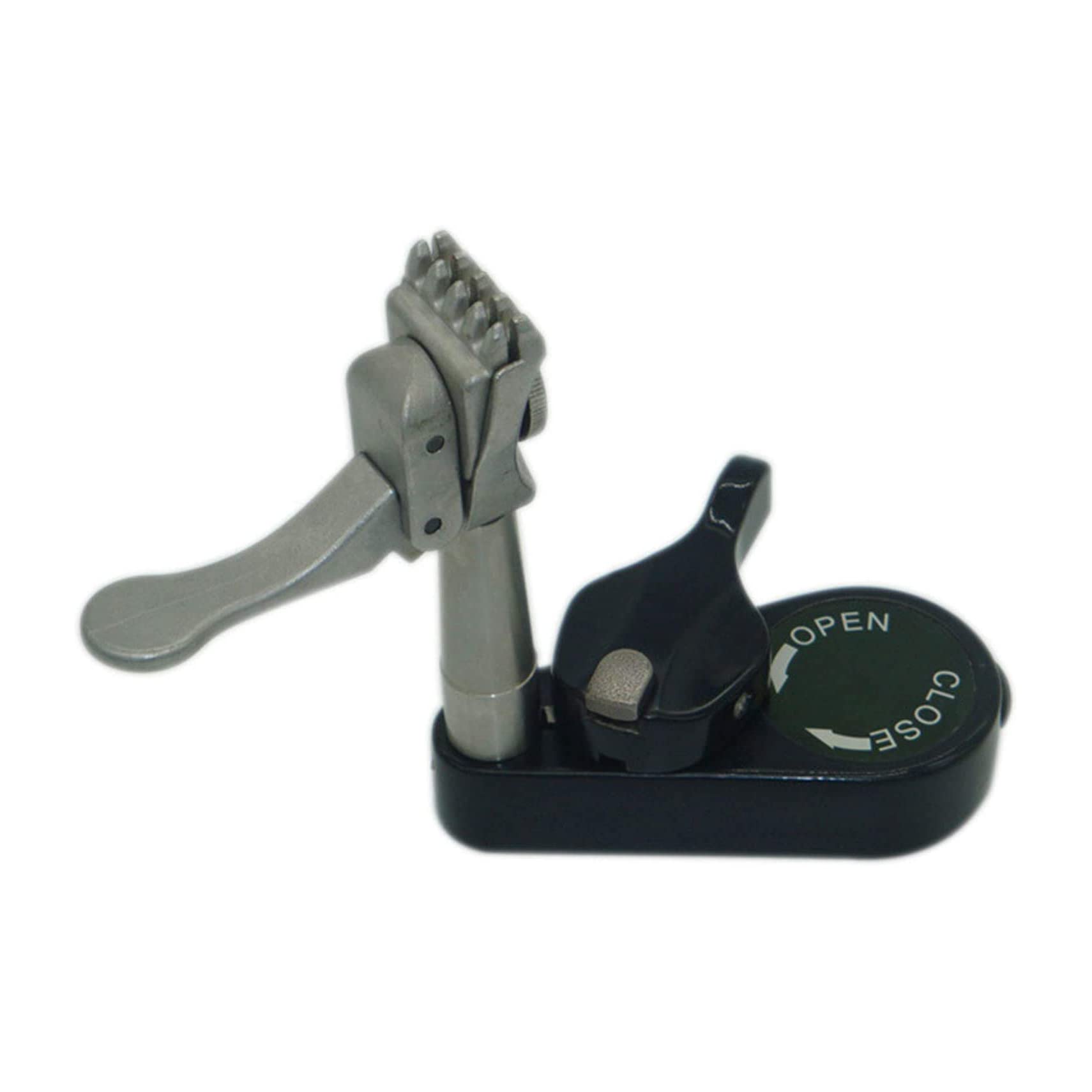 Professional Tennis & Badminton Racket Stringing Machine - 5 Tooth Stringing Clamp with 360° Rotating Base | Perfect for Home & Sports Club Racket Maintenance | Compatible with Drawstring Machines (Base Not Included)