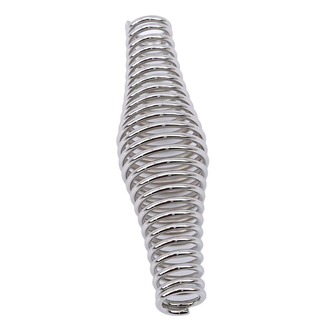 Premium Stainless Steel BBQ Grill Spring Handle with Elastic Roll - Durable Outdoor Barbecue Tool Accessories for Grilling, Camping & Backyard Cookouts