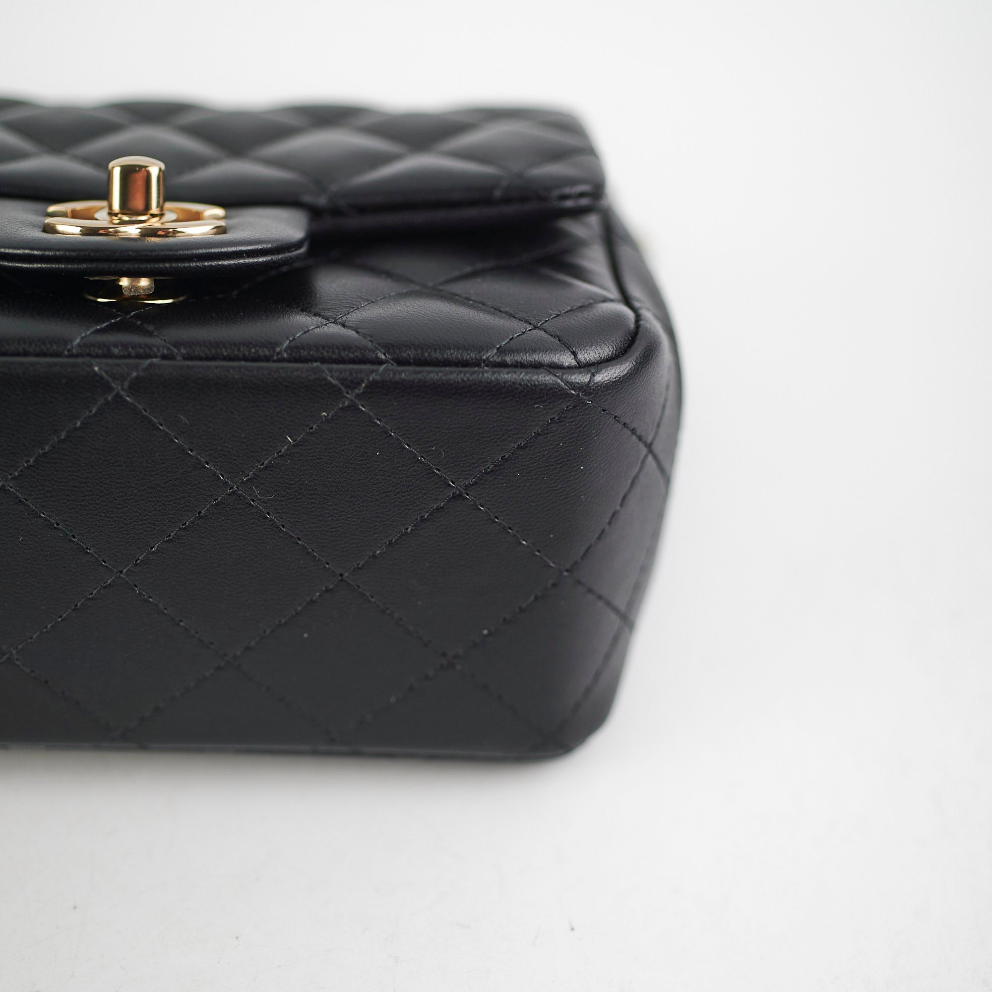 Chanel Classic Square Flap Lambskin Black Handbag - Luxury Designer Crossbody Bag for Women | Perfect for Evening Events, Date Nights & Special Occasions