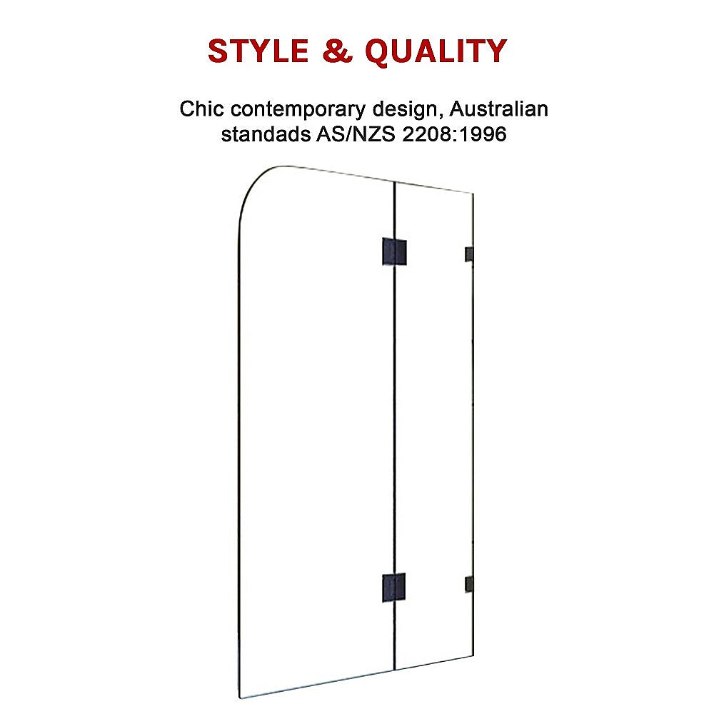 10mm Frameless Glass Shower Screen 1200x1450mm - Modern Bathroom Panel by Della Francesca | Perfect for Walk-In Showers & Bathroom Renovations