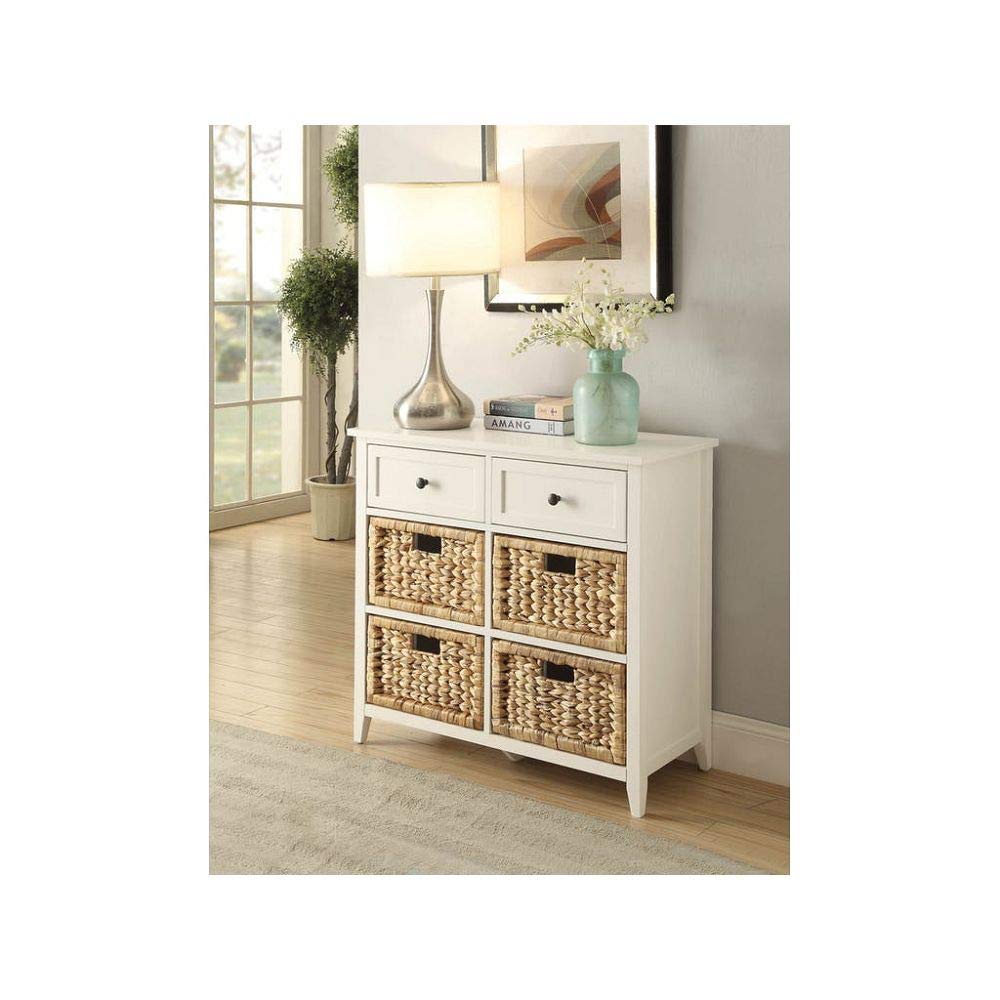 Flavius White Console Table - Sofa Side Table, Coffee Table, End Table & Accent Table for Living Room, Bedroom, Study & Hallway - Perfect for Home Decor & Small Space Organization