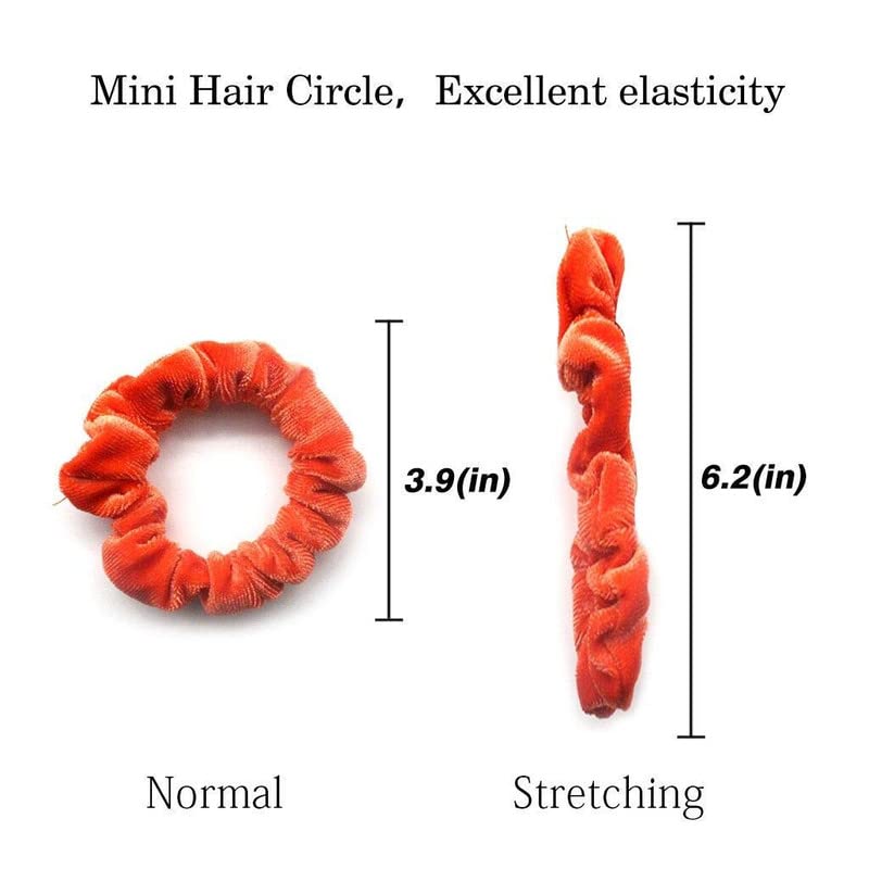 24-Pack Velvet Hair Scrunchies for Women & Girls - Soft Elastic Hair Ties & Hair Bands - Perfect for Workouts, Office, School & Everyday Styling (Multicolor)