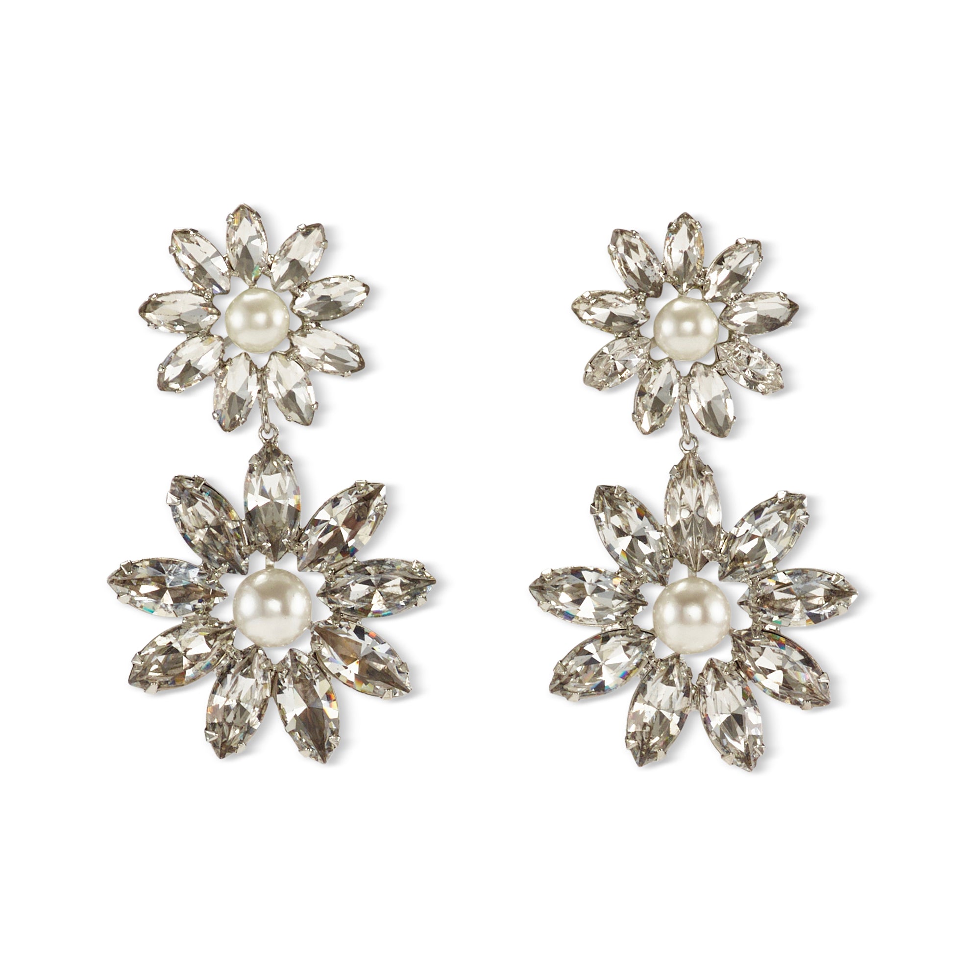 Zuri Crystal Drop Earrings for Women - Elegant Dangling Earrings with Sparkling Stones | Perfect for Parties, Weddings & Evening Events