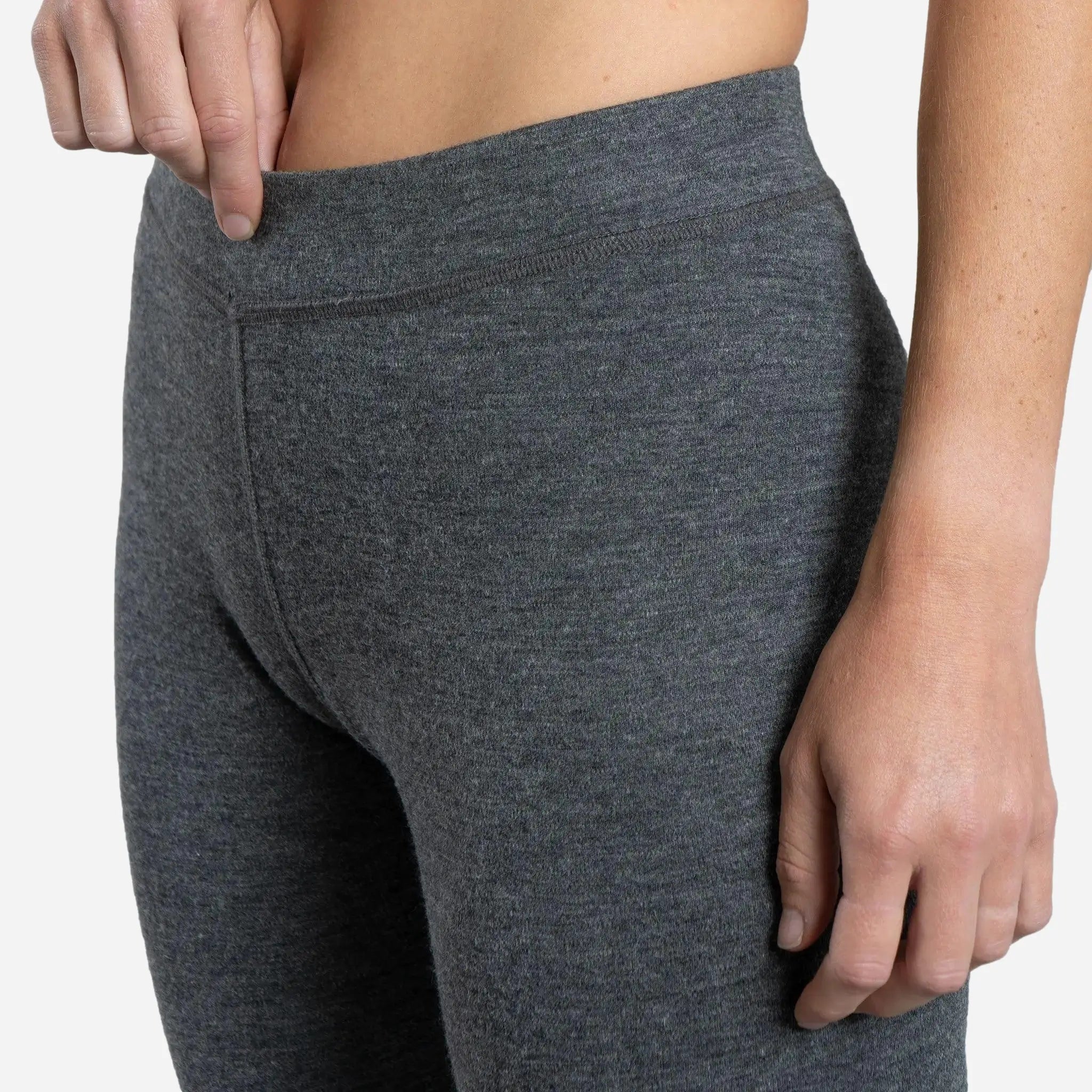 Premium Women's Alpaca Wool Leggings - 300 GSM Lightweight Thermal Base Layer for Yoga, Hiking & Winter Outdoor Activities