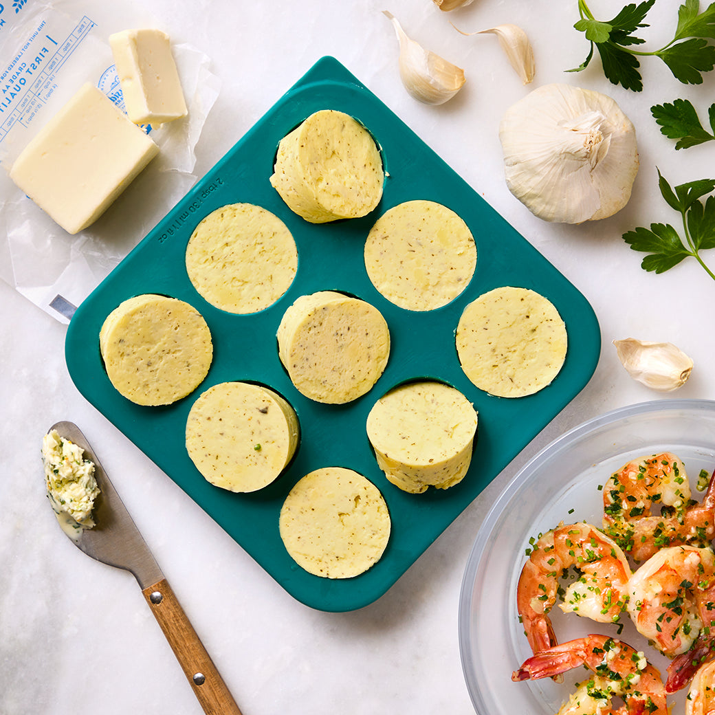 Garlic Herb Butter - Premium Homemade Garlic & Herb Infused Butter for Cooking, Baking & Grilling - Perfect for Steak, Seafood, Pasta & Bread