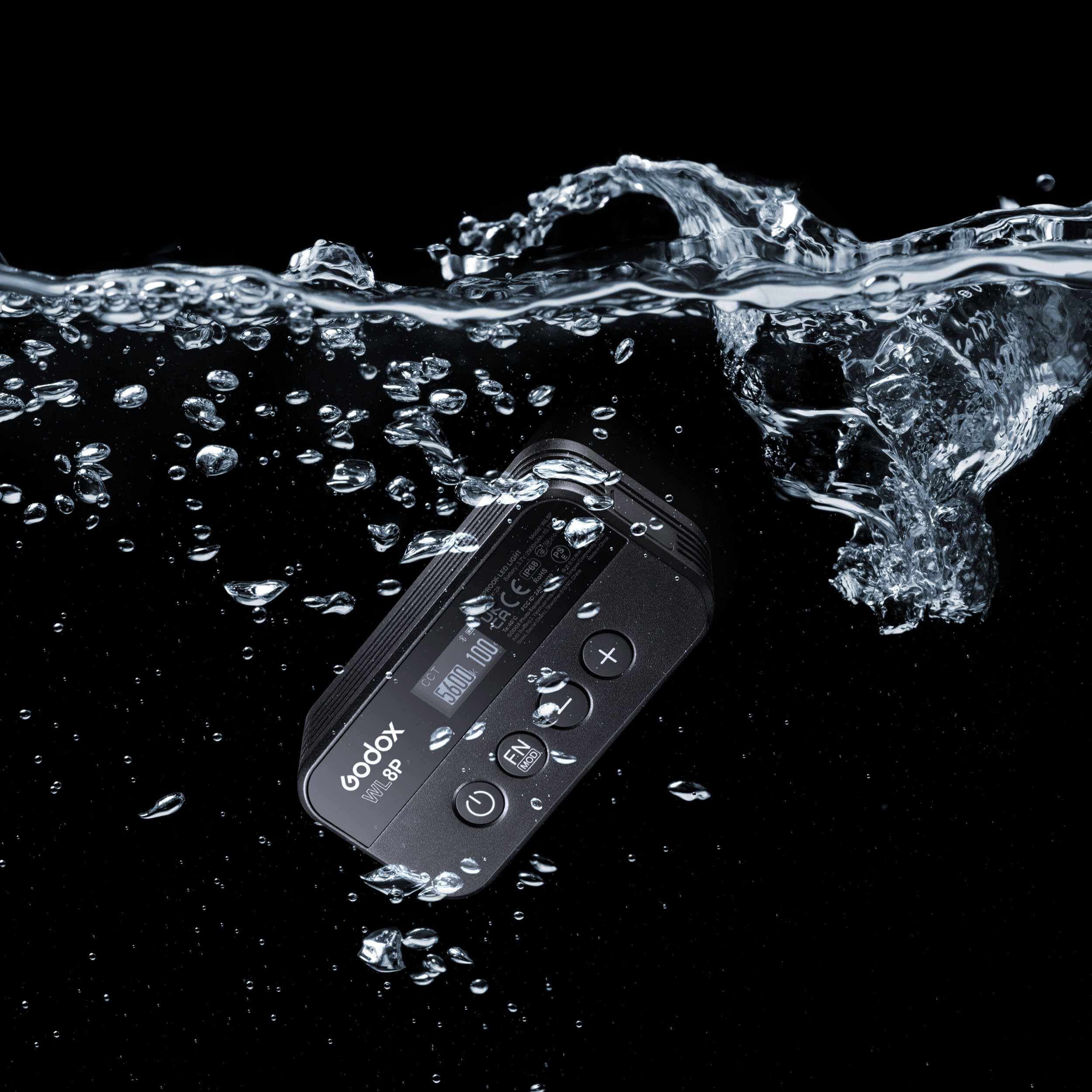 WL8P Pocket-Sized Bi-Color Waterproof LED Light - Perfect for Photography, Camping, and Emergency Use