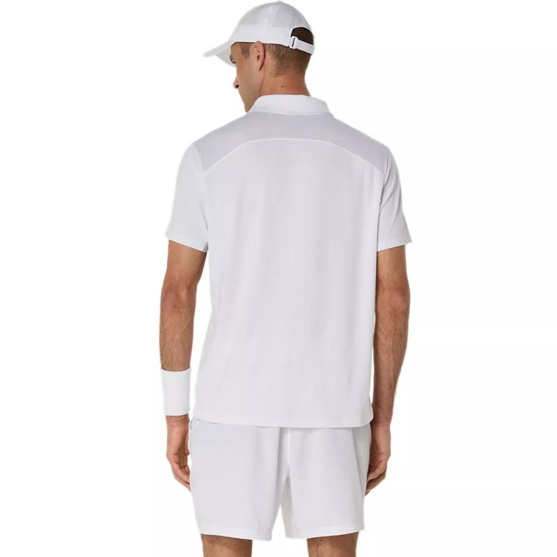ASICS Men's Performance Tennis Polo Shirt - Moisture Wicking & Breathable for Court & Casual Wear - Ideal for Tennis, Pickleball & Active Lifestyle