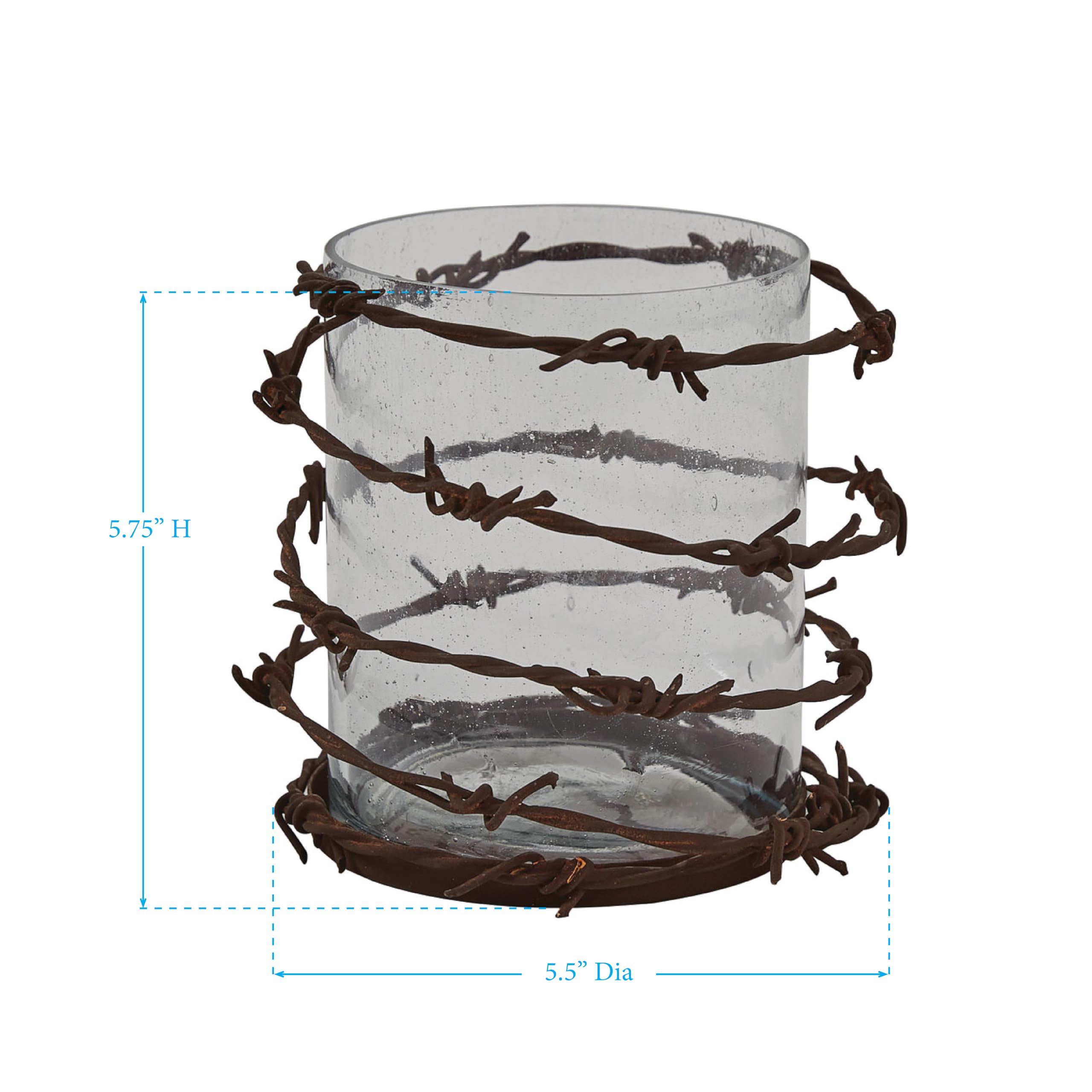 Park Designs Barbed Wire Pillar Holder - Rustic Home Decor for Candles, Vases & Floral Arrangements | Perfect for Weddings, Farmhouse & Western Themed Events