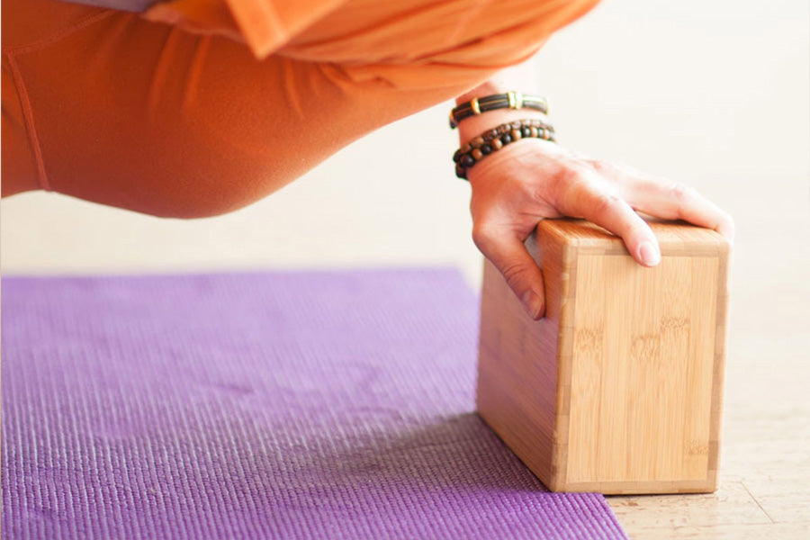 Eco-Friendly Bamboo Yoga Block for Stability & Support - Perfect for Yoga, Pilates & Meditation at Home or Studio