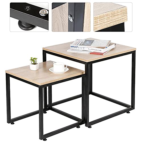 Modern Nordic Square Coffee Table - Light Luxury Living Room & Kitchen Side Table, End Table for Cafe, Tea, and Home Decor