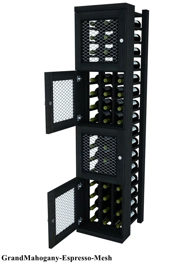 Vinostor 4-Bottle Locking Wine Storage Locker - 57 5/8