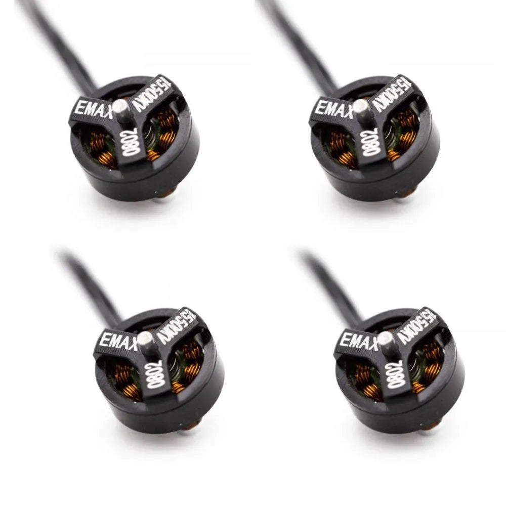 4pcs EMAX Tinyhawk S 0802 15500KV Brushless Motors - High-Speed Drone Motors for FPV Racing Drones, Mini Quadcopters & Indoor Flying - Perfect for Drone Racing, Freestyle Flying & Aerial Photography