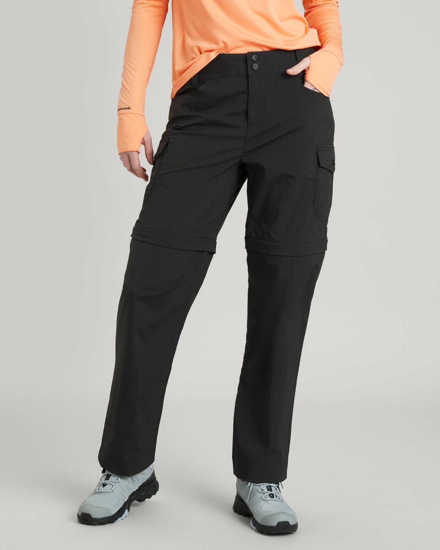 Clark Women's Convertible Pants V3 - Black Stingray | Quick-Dry Hiking & Travel Pants for Outdoor Adventures