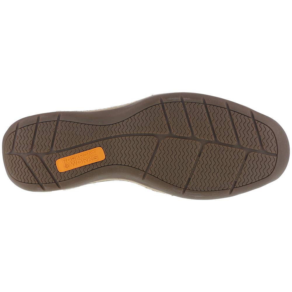 Rockport Men's Work Shoes RK6734 - Brown Safety Boots for Sailing & Outdoor Work