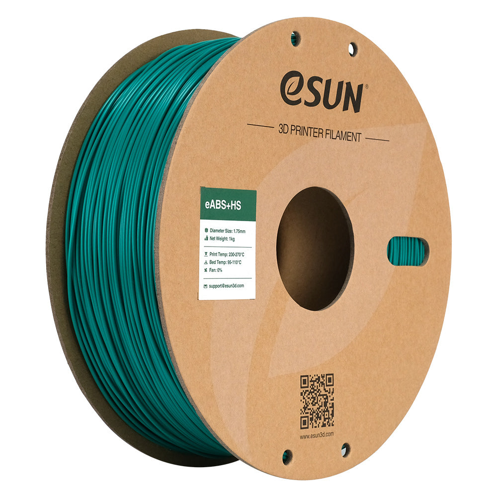 Premium eSUN ABS+HS 3D Printer Filament - 1.75mm, 1kg Spool (Multiple Colors) for High-Quality 3D Printing Projects, DIY Creations & Prototyping