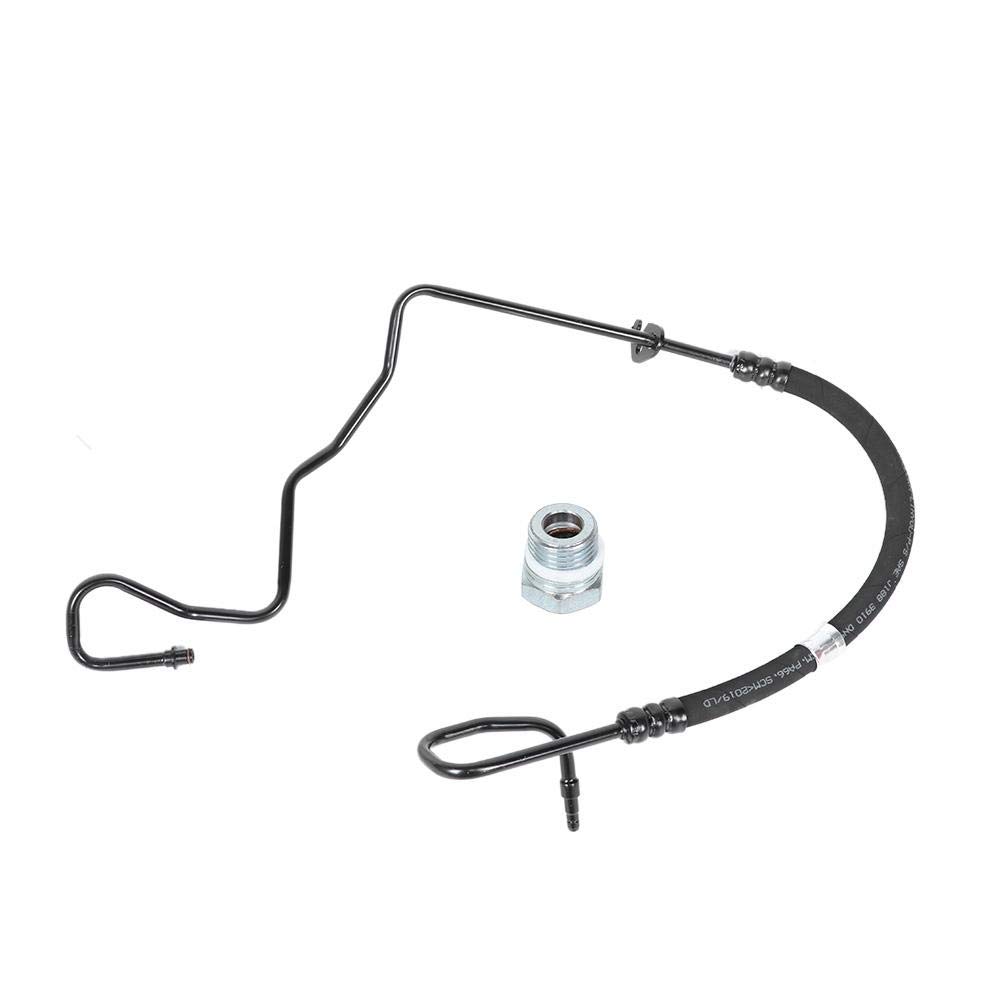 Acouto High Pressure Power Steering Pipe for Cars - Alloy Steel Power Steering Hose with Nut Connector (1764044) - Perfect for Automotive Repair & Maintenance