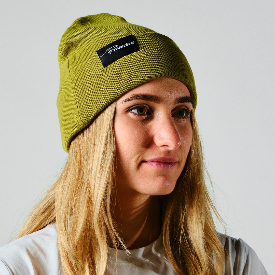 Women's Green Savage River Beanie - Soft Winter Knit Hat for Outdoor Activities, Hiking & Cold Weather Fashion