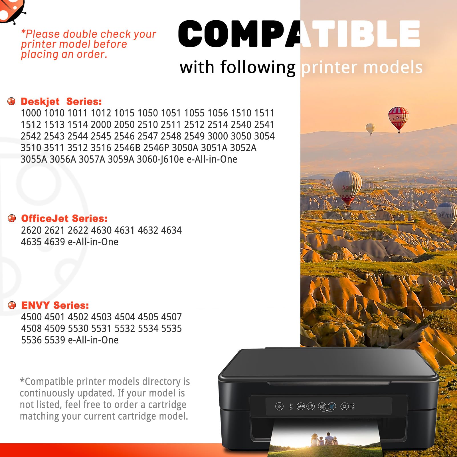 COCCINK 61XL Tri-Color Ink Cartridge - Compatible with HP OfficeJet 4630 4632 4635 2620 2622, Envy 4500 4502 5530 5535 5534, Deskjet 1000 1010 1510 1512 Printers | High-Yield Replacement for HP61XL HP 61 XL HP61 | Perfect for Home, Office & School Printing Needs
