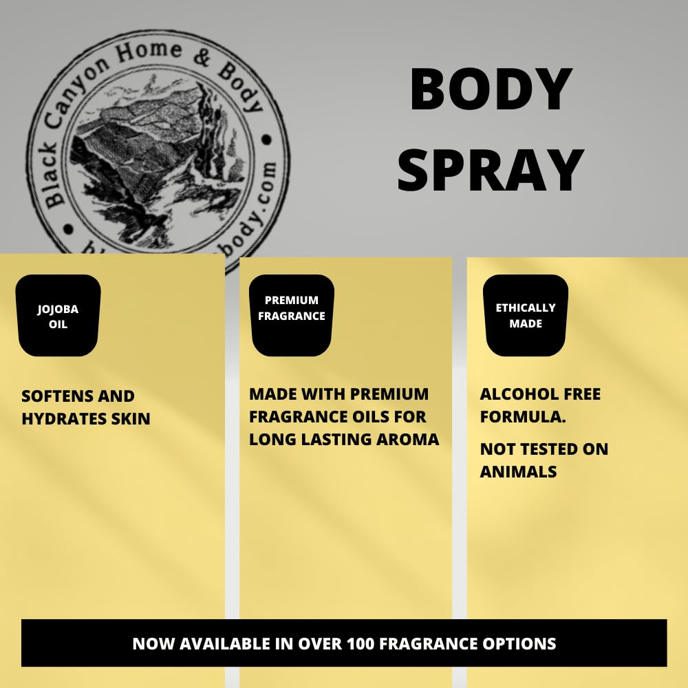 Black Canyon Juniper Berry Scented Body Lotion & Spray Set - Moisturizing & Fragrant Body Care for Women & Men | Perfect for Daily Hydration, Post-Shower Pampering & Aromatherapy Relaxation