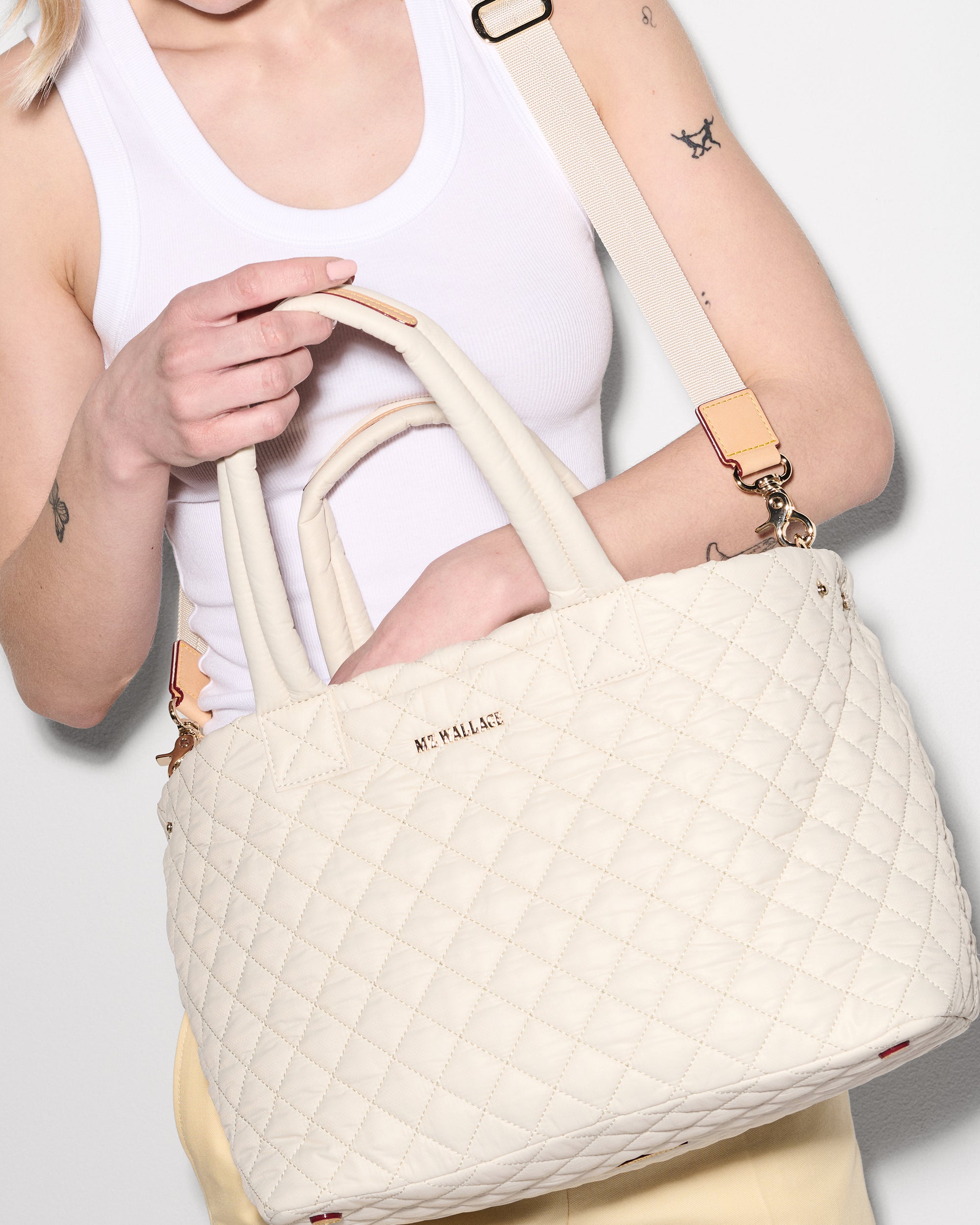 MZ Wallace Metro City Tote Bag - Stylish & Lightweight Nylon Handbag for Women | Perfect for Work, Travel & Everyday Use