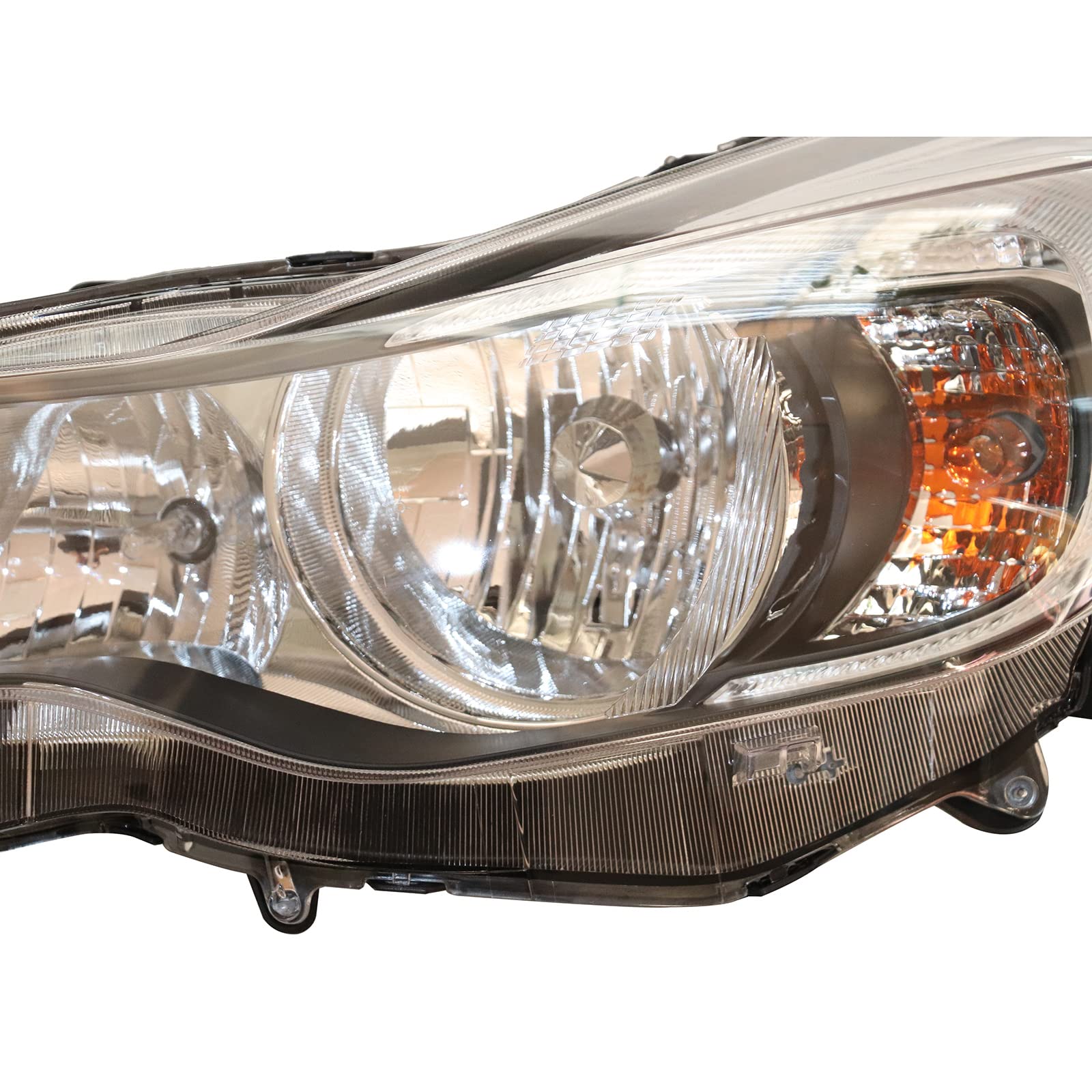 2012-2014 Subaru Impreza & XV Crosstrek Left Driver Side Headlight Assembly - Black Housing Halogen Headlamp with Clear Lens | Replacement for Damaged Headlights | Perfect for Night Driving & Auto Restoration Projects
