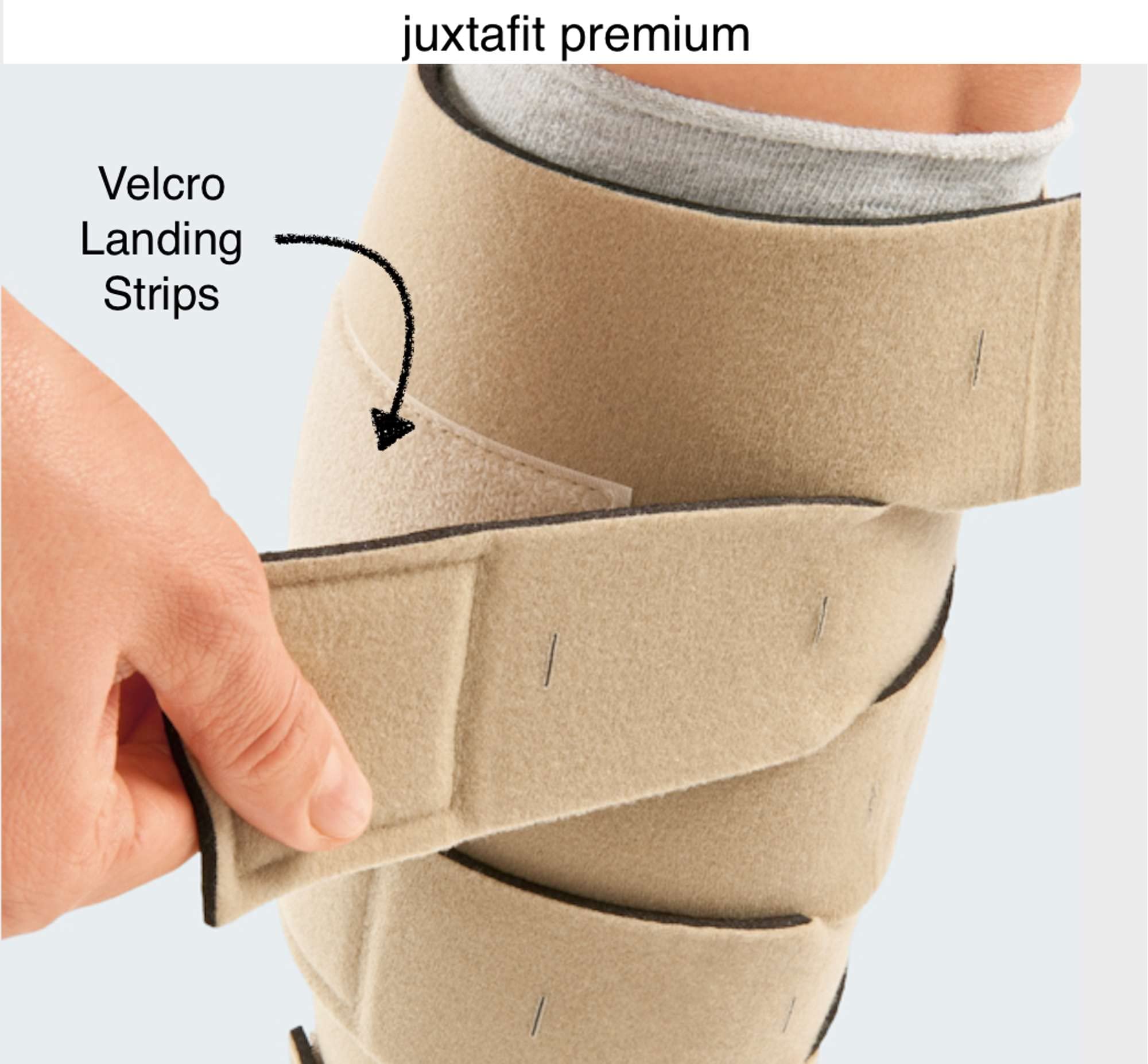 CircAid Juxtafit Premium Adjustable Lower Leg Compression Wrap - Lymphedema & Edema Support Sleeve for Swelling Relief, Post-Surgery Recovery & Active Lifestyle