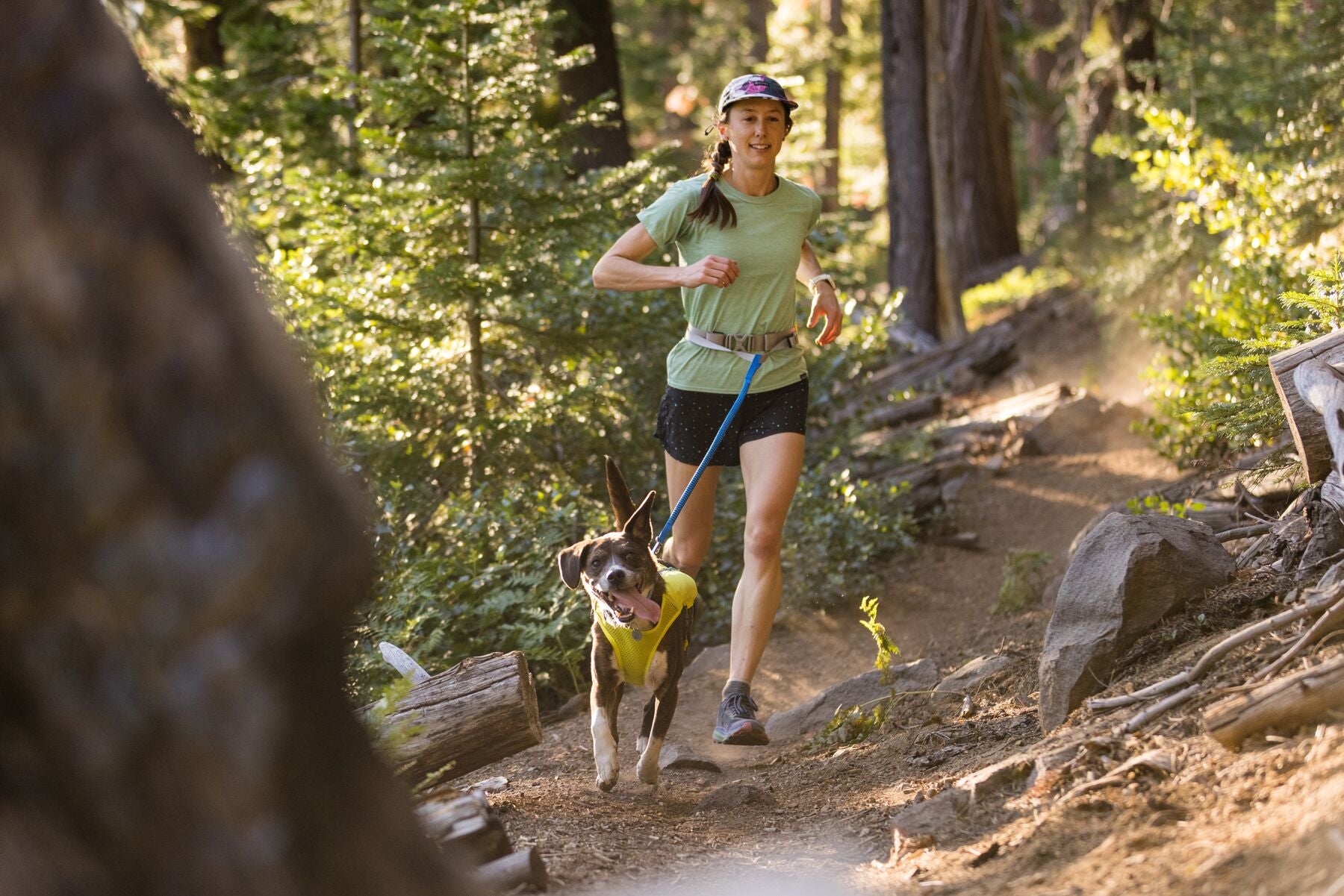 Ruffwear Trail Runner Belt - Lightweight & Durable Running Belt for Hiking, Jogging & Outdoor Adventures - Blue Pool Color - Perfect for Active Lifestyles & Fitness Enthusiasts