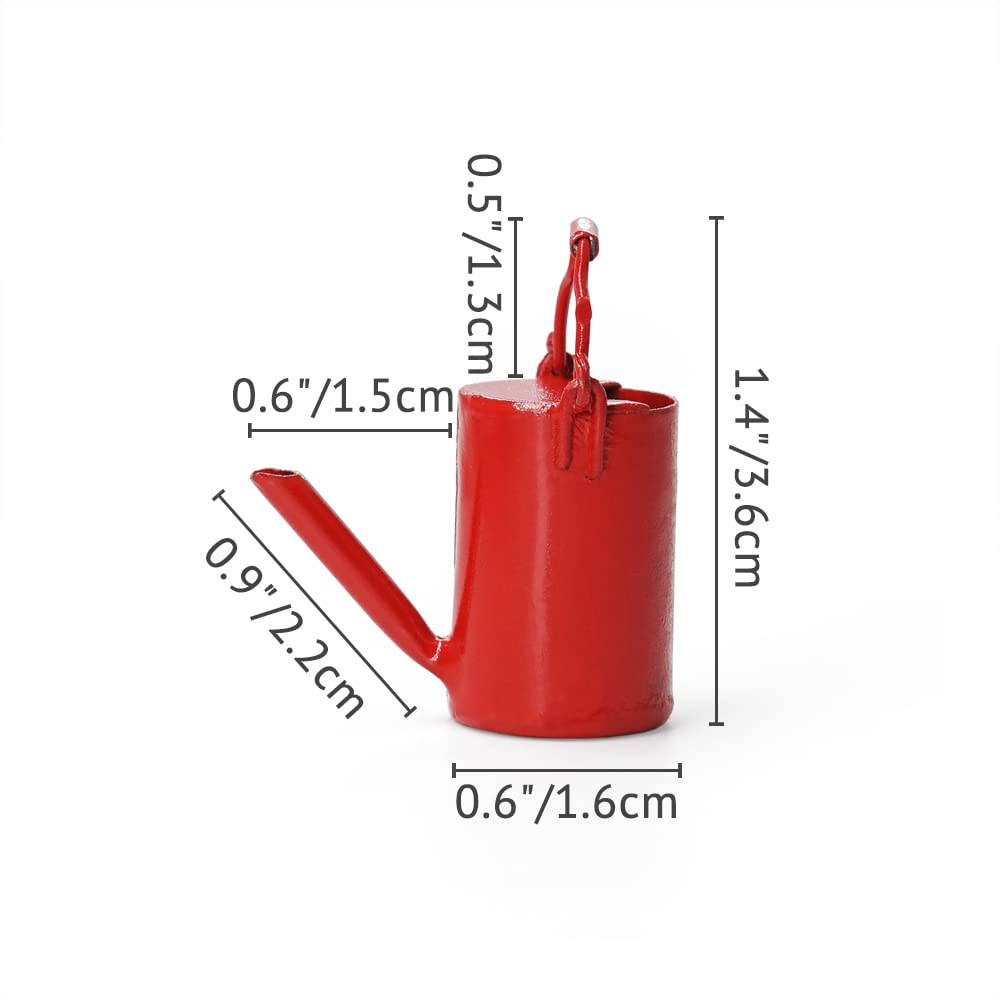 Odoria 1/12 Scale Miniature Watering Can - Realistic Dollhouse Decor Accessory for Fairy Garden, Terrarium & Miniature Landscaping