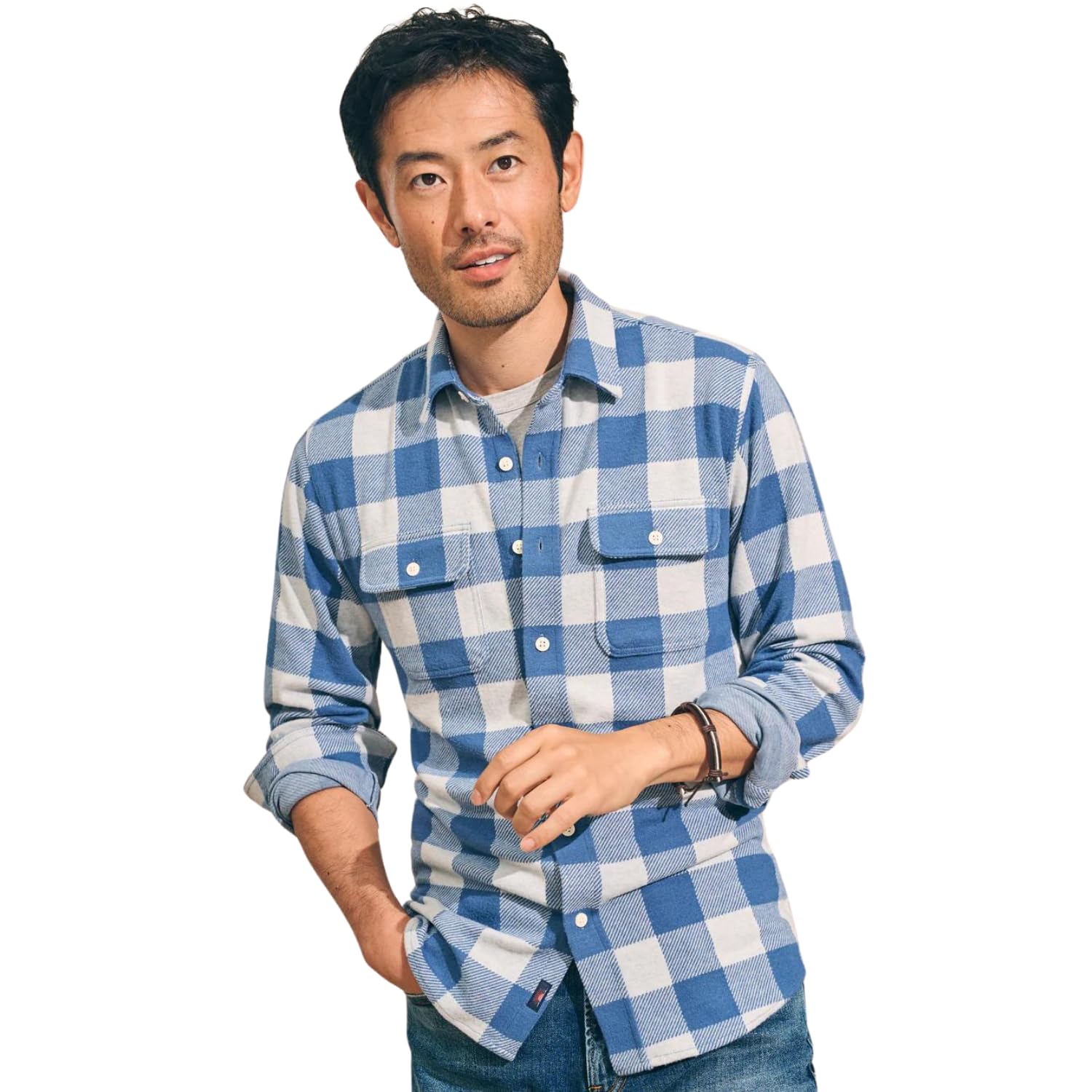 Faherty Men's Legend Sweater Shirt - Soft Cotton Blend Pullover for Casual Wear & Outdoor Activities | Cozy Fall & Winter Layering Essential