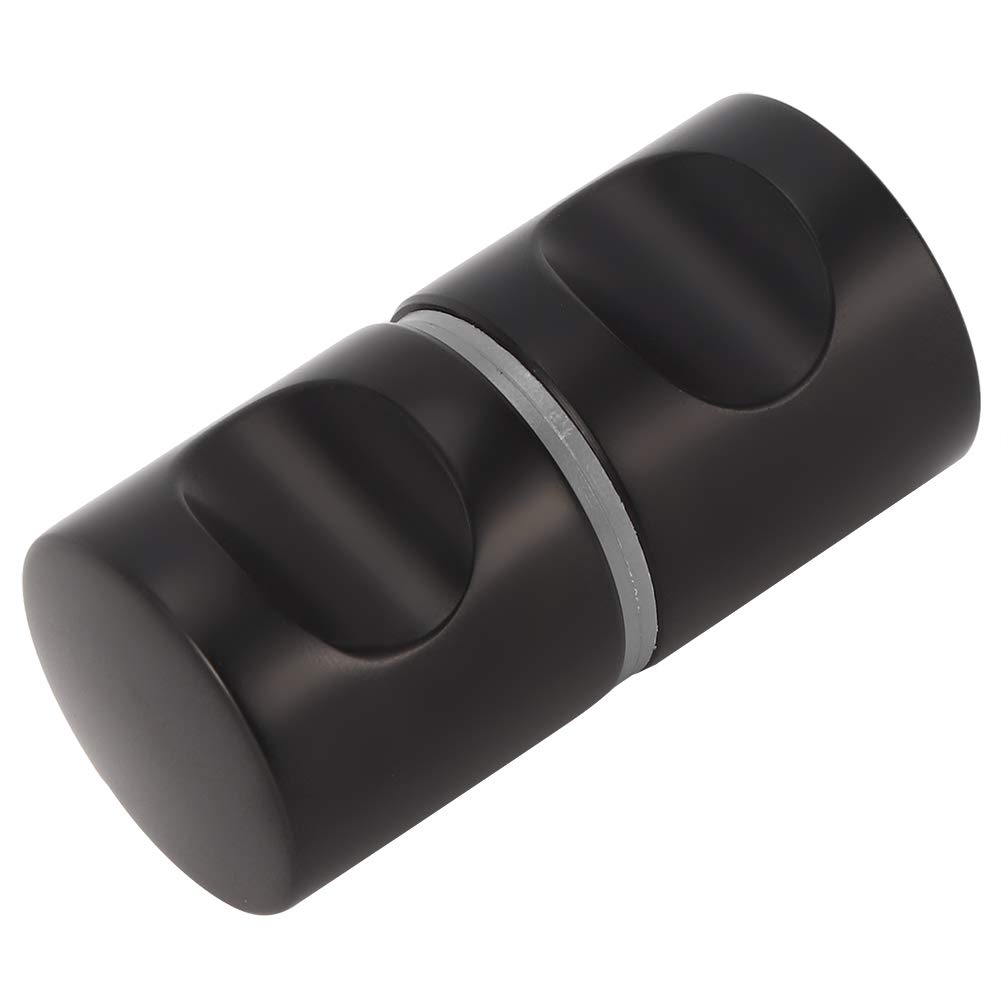 Fdit Premium Aluminum Alloy Single Hole Glass Door Handle - Easy Installation for Home, Bathroom, Shower & Showcase (Ideal for Modern Interior Doors & Cabinets)