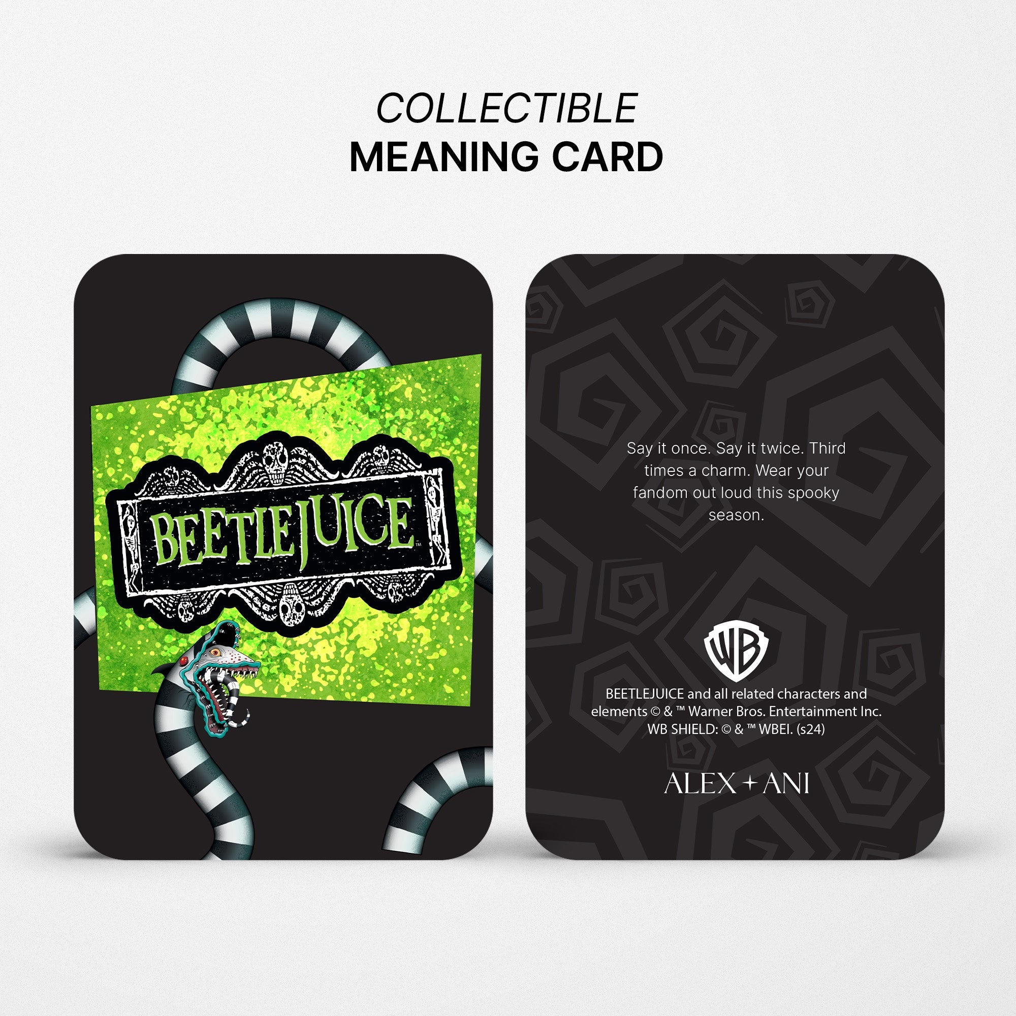 Beetlejuice® Gothic Pendant Necklace - Tim Burton Inspired Jewelry for Halloween & Cosplay