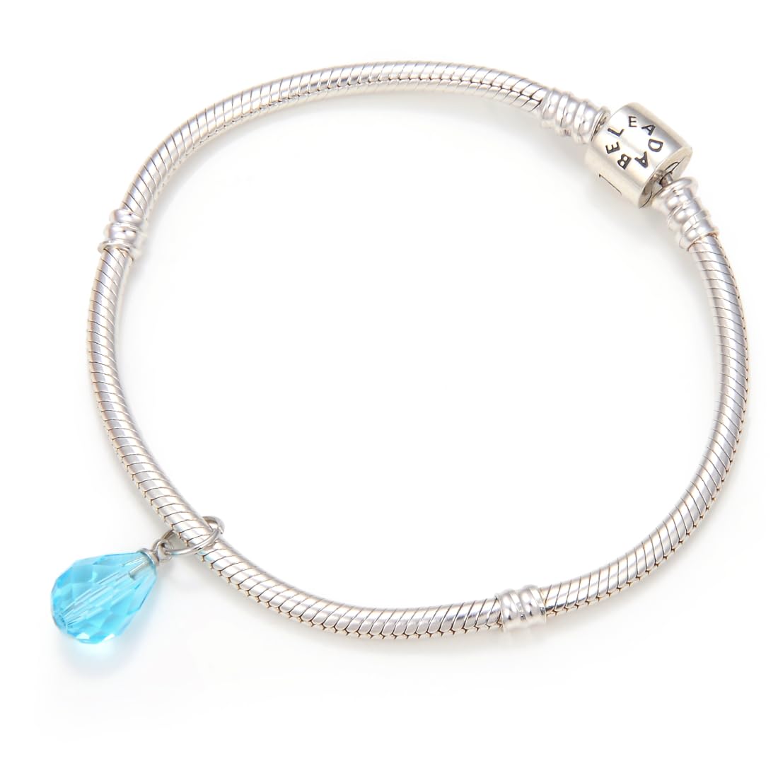 30pcs Aquamarine March Birthstone Loose Beads - 10mm Teardrop Pear Crystal Pendant Beads with Jump Rings for Jewelry Making, DIY Crafts, Necklaces & Bracelets (Blue Austrian Crystal, BR6-3) - Perfect for Birth Month Gifts, Beading Projects & Handmade Jewelry Designs
