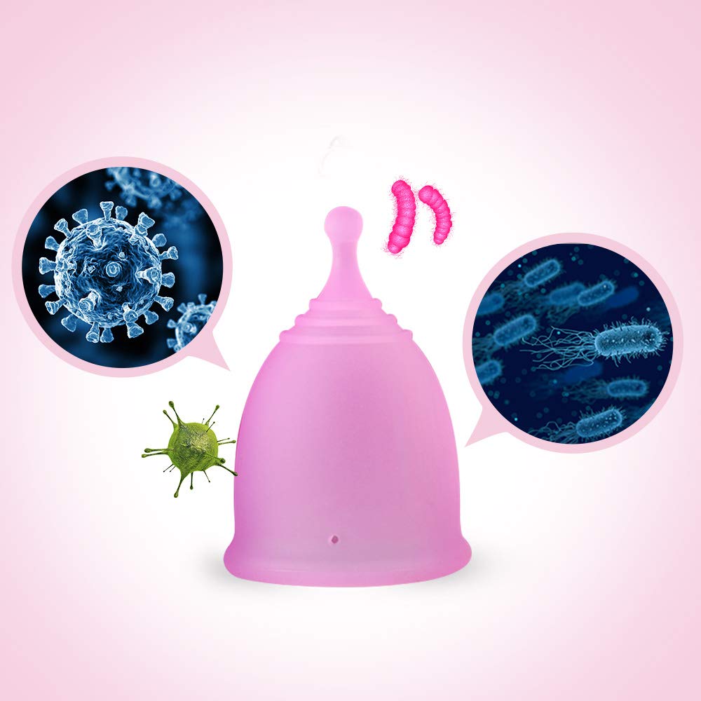 ROSA RUGOSA Menstrual Cup Steamer - Portable Sanitizer with 2 Reusable Period Cups | High Temperature Sterilization | Perfect for Travel, Camping & On-the-Go Hygiene