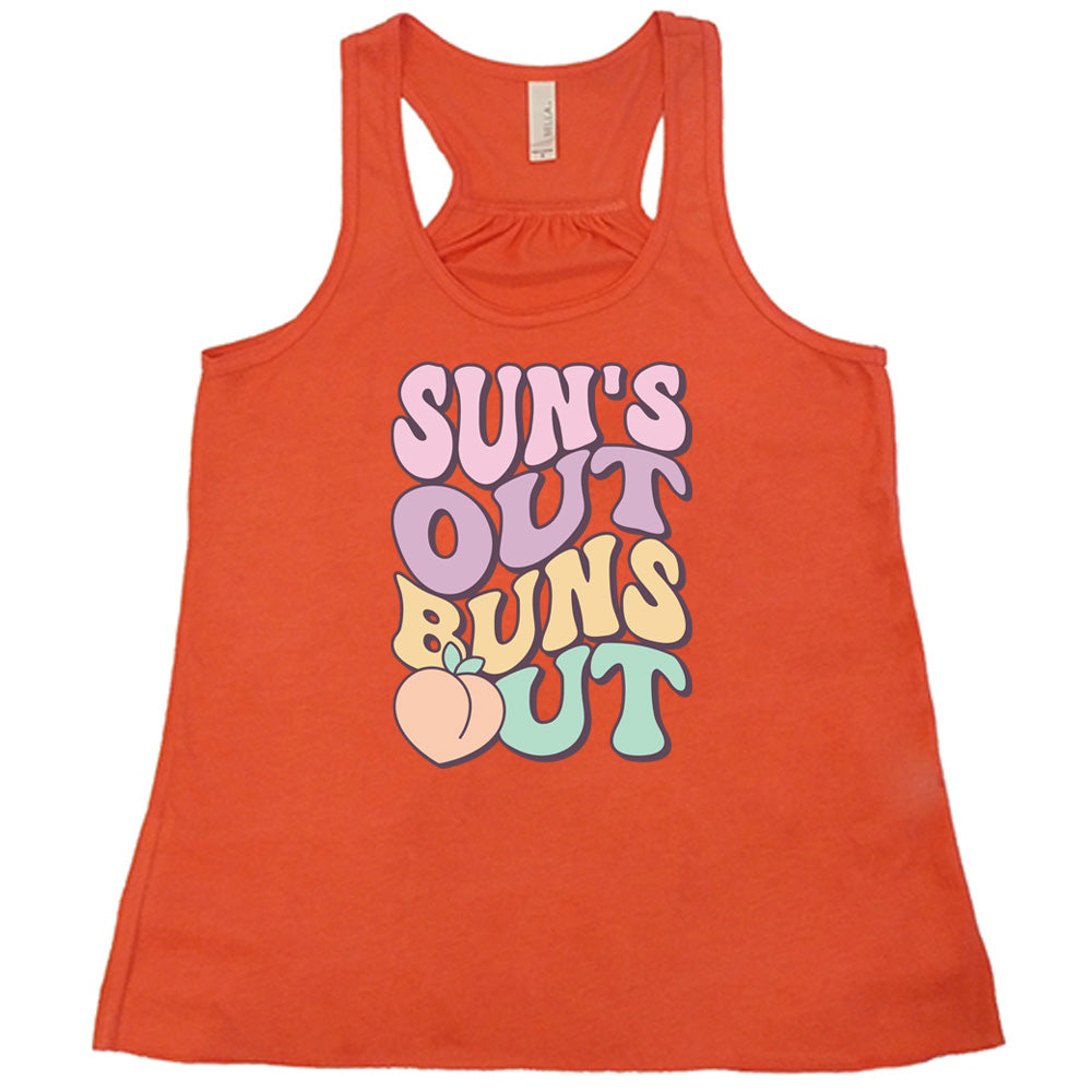 Funny Suns Out Buns Out T-Shirt - Trendy Summer Graphic Tee for Beach, Pool Party & Vacation Outfits