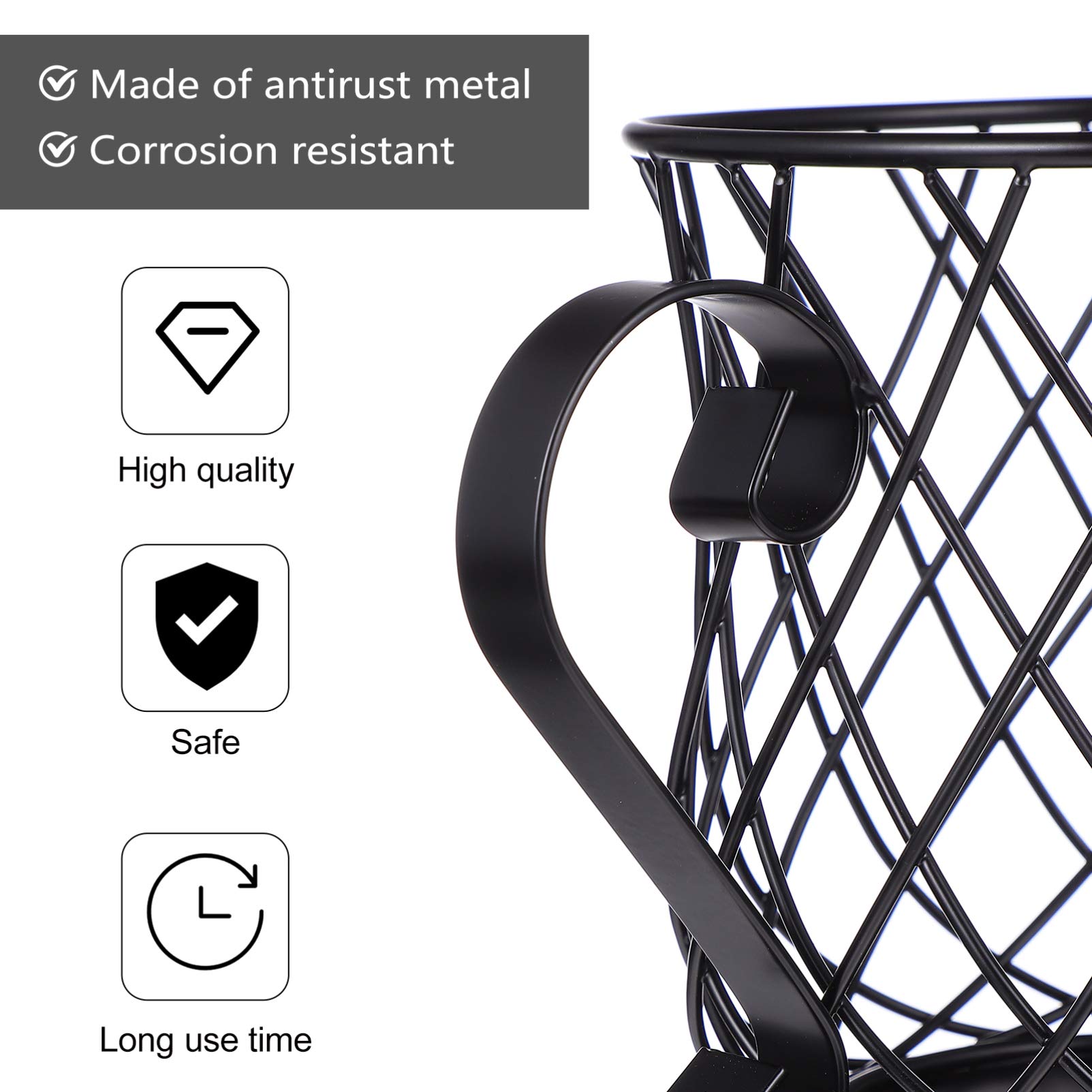Stainless Steel Coffee Capsule Holder - 24 Pod Organizer for Nespresso & Keurig - Compact Coffee Pod Storage Basket for Kitchen Countertop & Office Desk