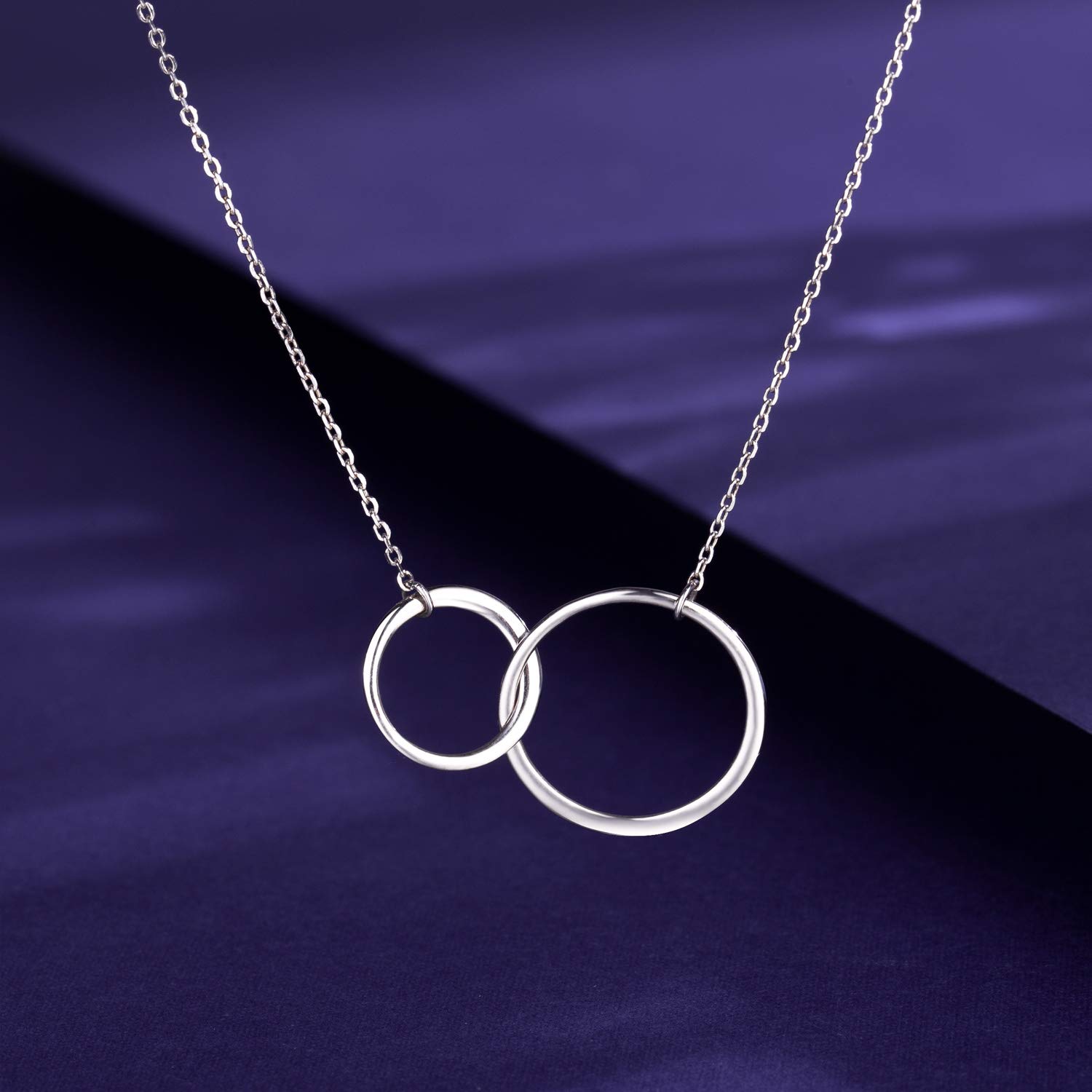 18K White Gold Filled 925 Sterling Silver Heart Necklace - Thoughtful Birthday Gift for Grandma from Grandchildren | Perfect for Mother's Day, Anniversary & Special Occasions