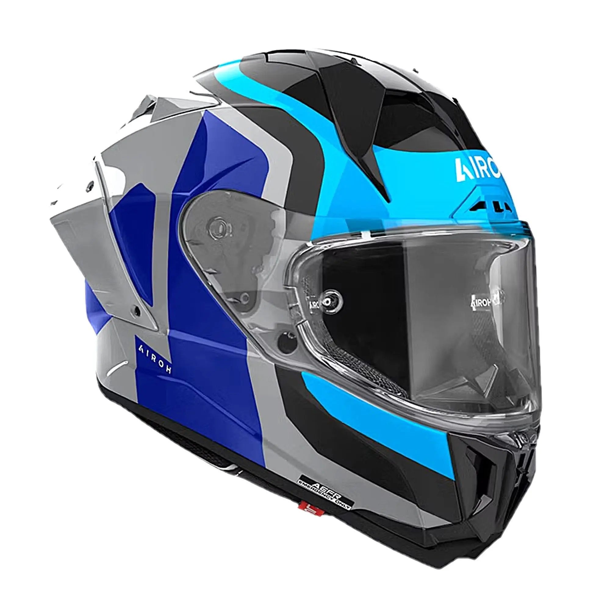 Airoh GP 800 Competition Motorcycle Helmet Gloss Blue - High Performance Racing & Street Riding Safety Gear