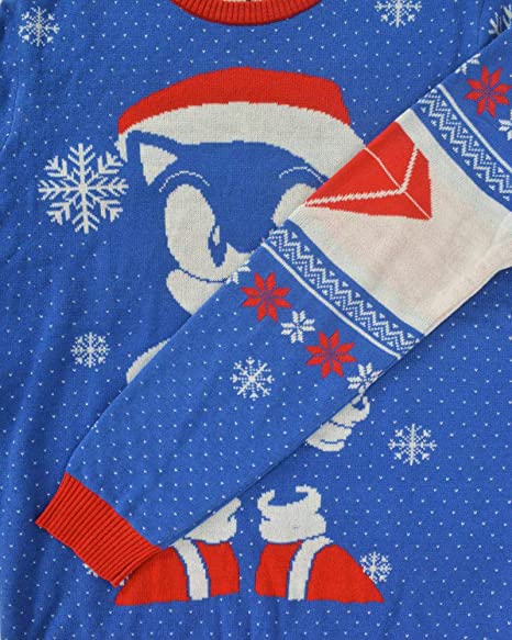 Sonic the Hedgehog Ugly Christmas Sweater - XS - Fun Holiday Party Outfit for Kids & Adults - Festive Gift Idea