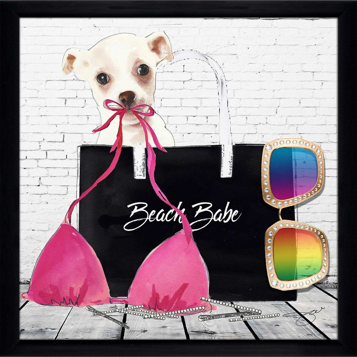 Beach Babe by Jodi - Vibrant Acrylic Wall Art Print for Coastal Home Decor | Perfect for Beach House, Living Room & Bedroom Wall Art