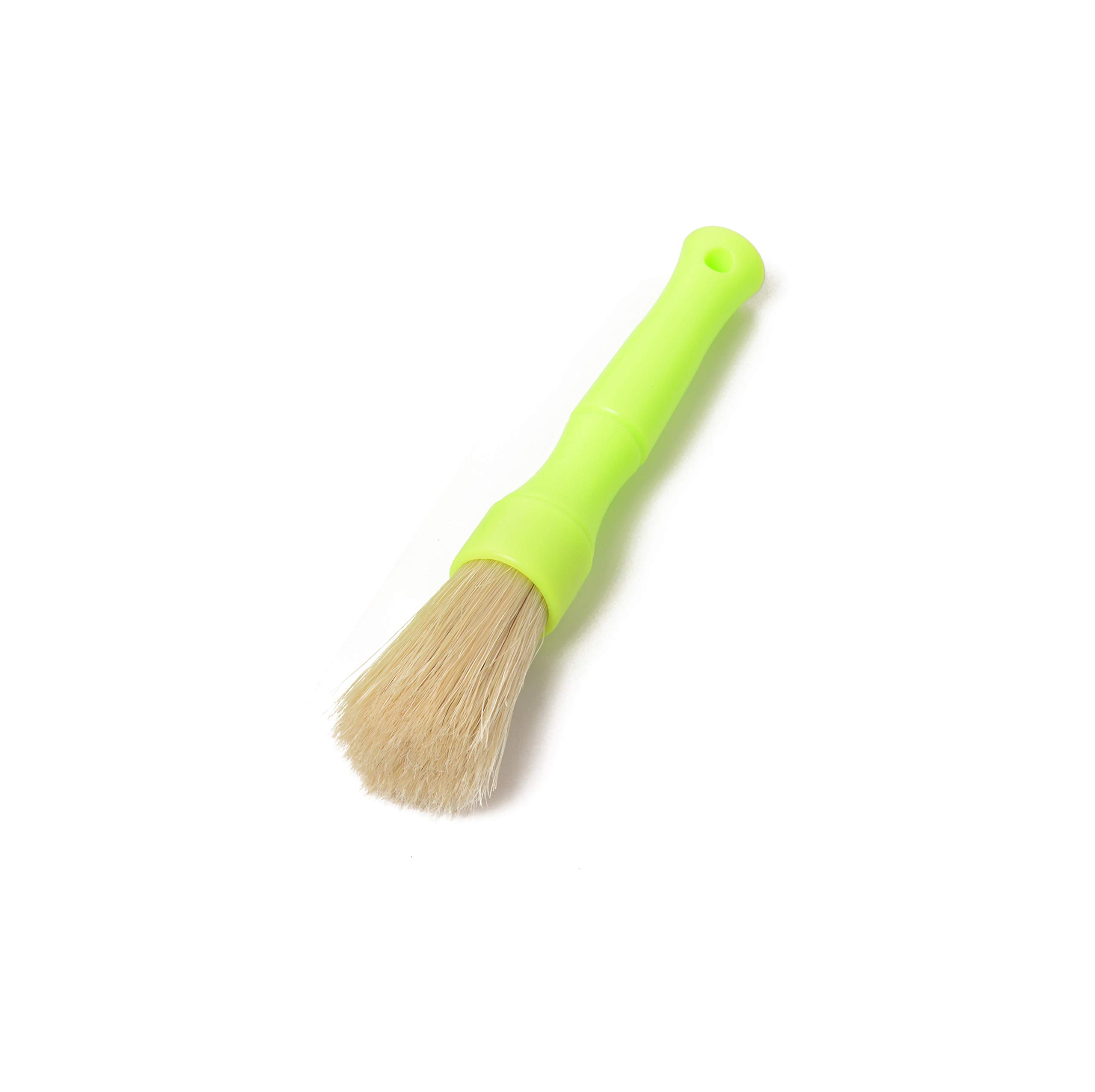 Boar Hair Bristle Scrubbing Brushes for Car Detailing - Small Size for Interior & Exterior Cleaning | Perfect for Dashboard, Seats, Tires & More