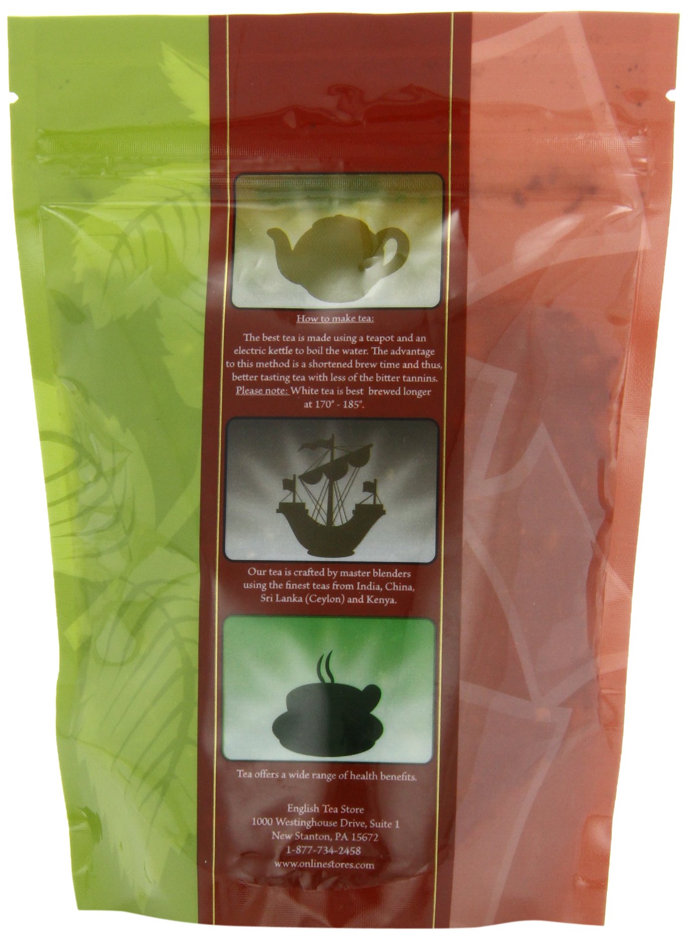Premium Loose Leaf English Tea & French Blend Tea Pouches - 4 Ounce | Organic Black Tea for Afternoon Tea, Gifts & Relaxation