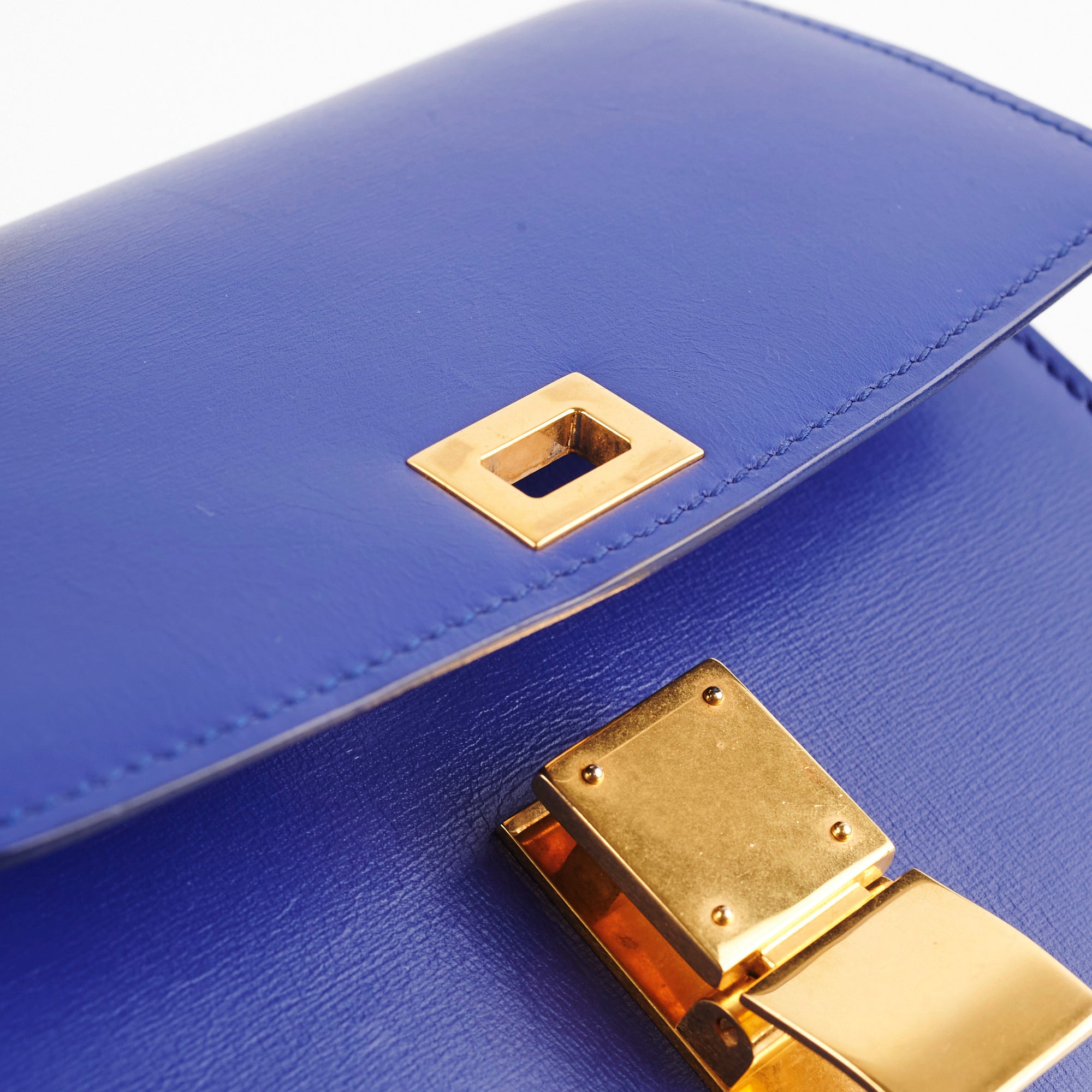 Celine Small Blue Box Crossbody Bag - Stylish Leather Shoulder Bag for Women | Perfect for Date Night, Travel & Everyday Use