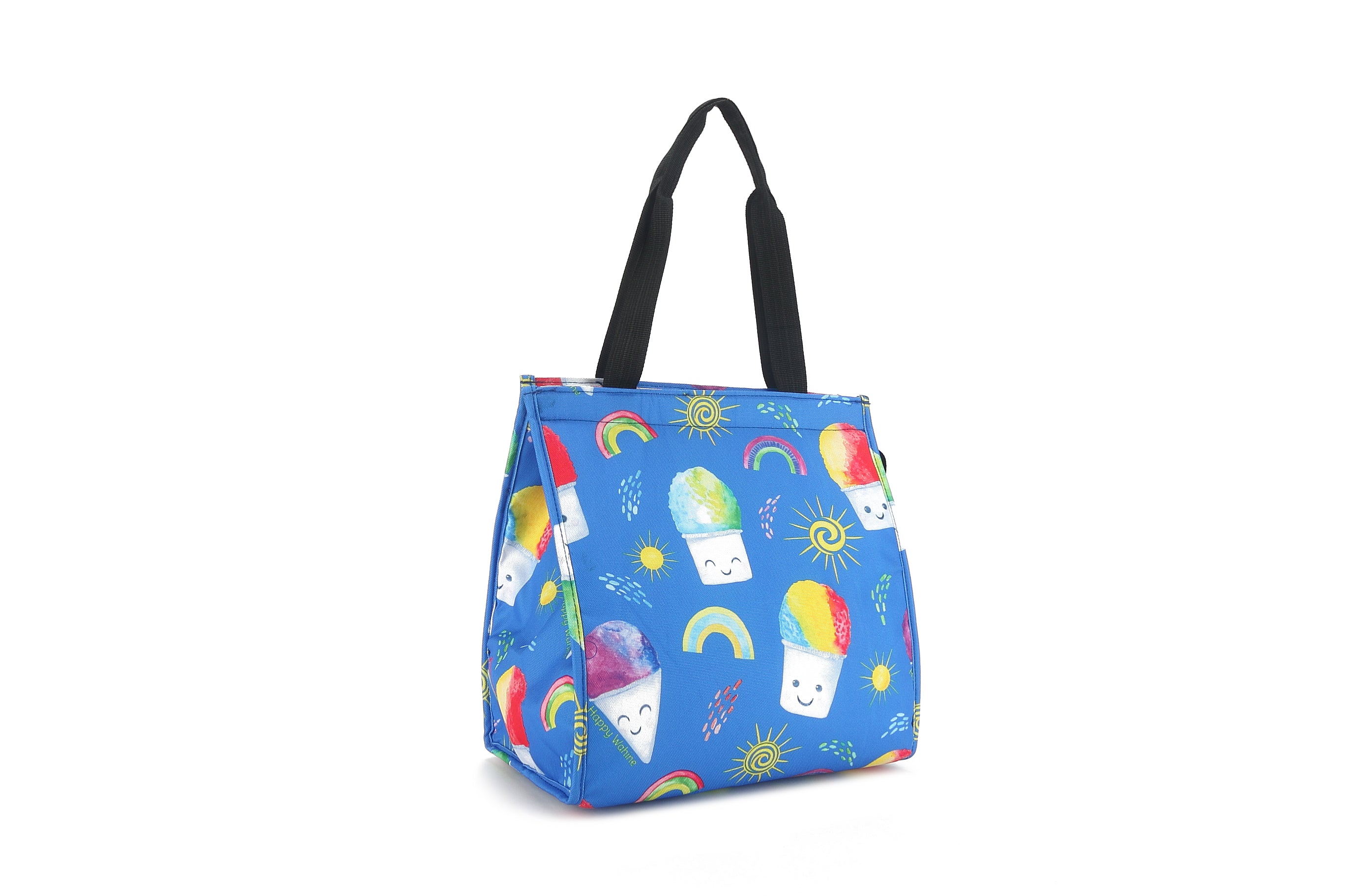 Insulated Lunch Tote Bag for Women & Men - Small Cooler Lunch Box with Handle, Leakproof & Thermal Insulation - Perfect for Work, School, Picnics & Beach - Shave Ice Blue