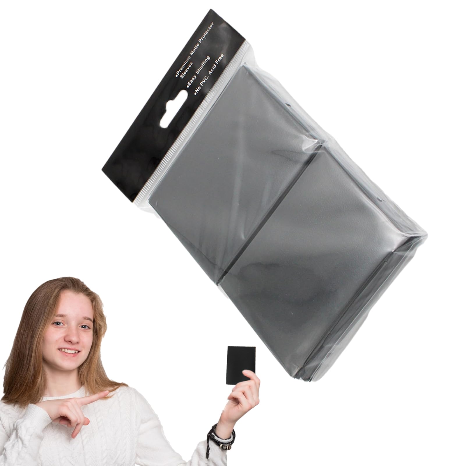 Premium Standard Card Sleeves - 100 Pack Baseball Card Protectors | Acid-Free Trading Card Sleeves for Sports Cards, Photocards & Collectibles | Perfect for Card Storage, Organization & Display (3