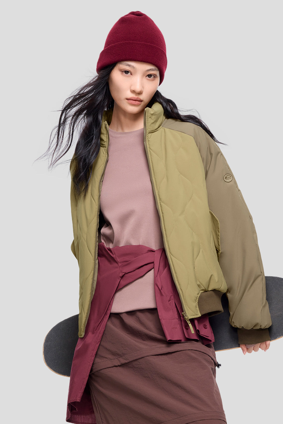 AirLite Women's Bomber Jacket - Lightweight Windbreaker for Outdoor Activities, Travel & Casual Wear