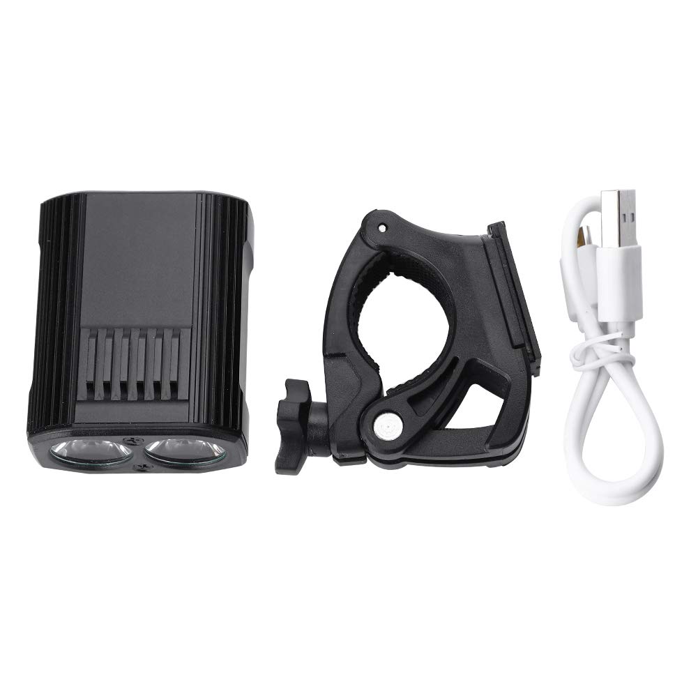 Rechargeable Aluminum Alloy Bike Headlight - Durable LED Bicycle Light for Night Cycling, Mountain Biking, Camping & Outdoor Adventures