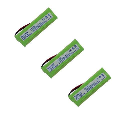 Synergy Digital Cordless Phone Batteries - 3 Pack EM-CPH-518J Replacement Batteries for Vtech LS6475 Cordless Phone | Long Lasting Power for Home & Office Use