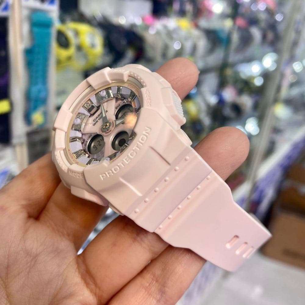 CASIO BABY-G BA-130WP-4ADR Pink Resin Strap Women's Digital Sport Watch - Waterproof, Shock Resistant for Running, Swimming & Outdoor Activities