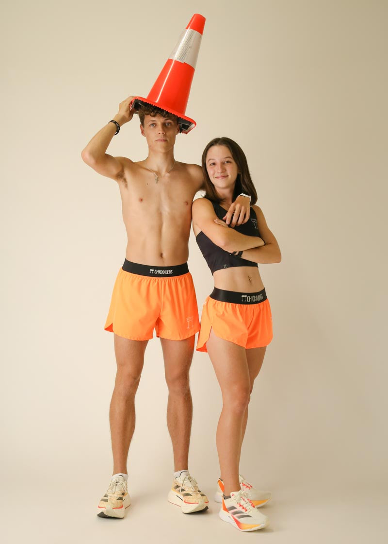 Men's Running Shorts - Neon Orange 4